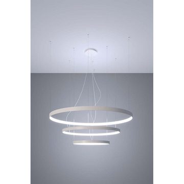 etc-shop LED Pendelleuchte, Pendellampe Deckenleuchte Wohnzimmerlampe LED Hängelampe Ring 150W