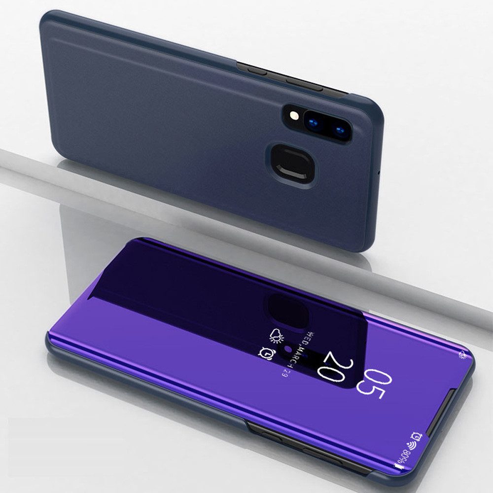 FITSU Handyhülle Handytasche für Samsung Galaxy Hülle Flipcase Spiegel Handyhülle, Hülle für A55, A35, A25, A15, A05s, A54, A53, A52, A51, A17, A37, A57