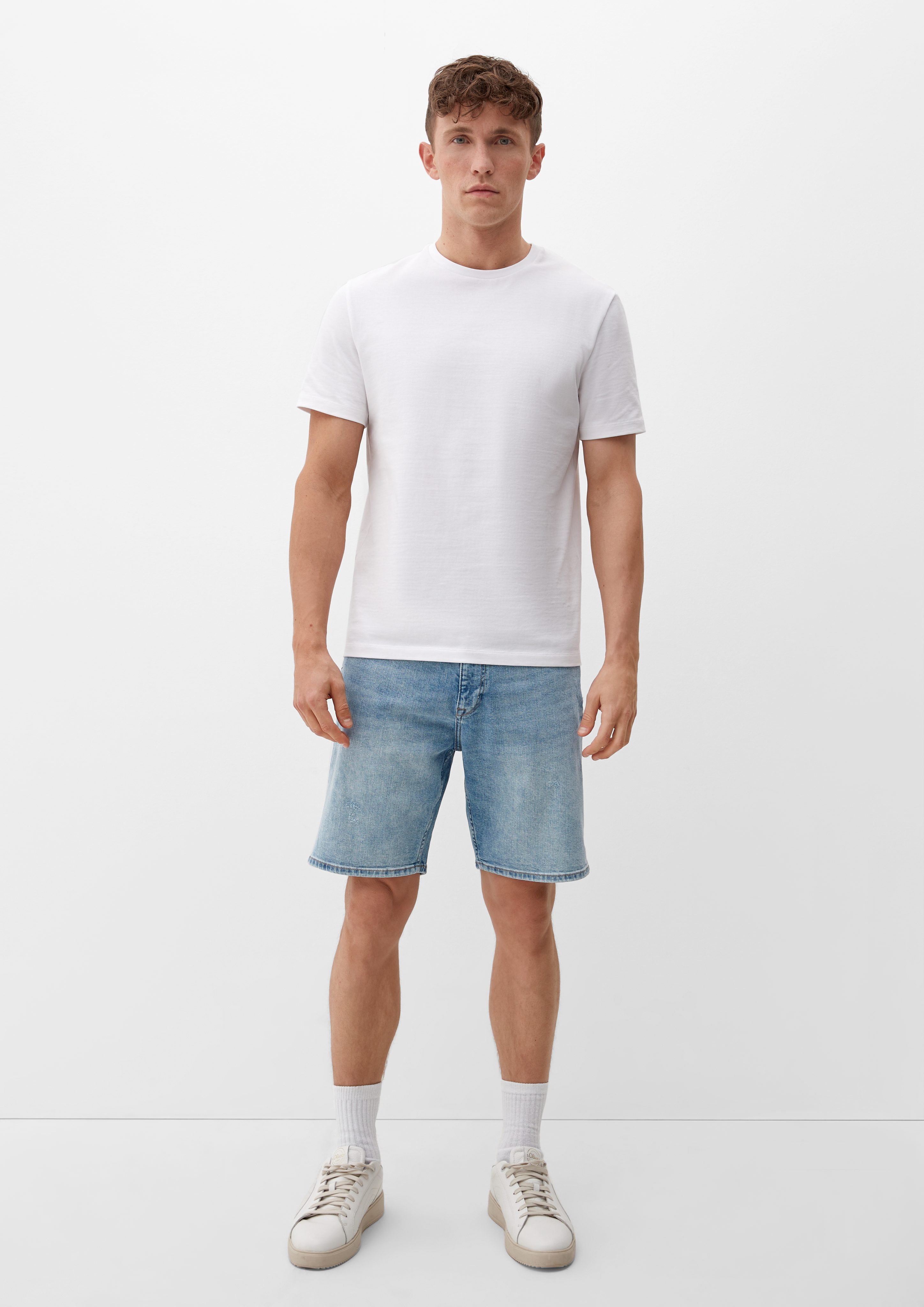 s.Oliver / / Jeansshorts Relaxed Fit Waschung Mid Jeans-Shorts Leg Wide / Rise