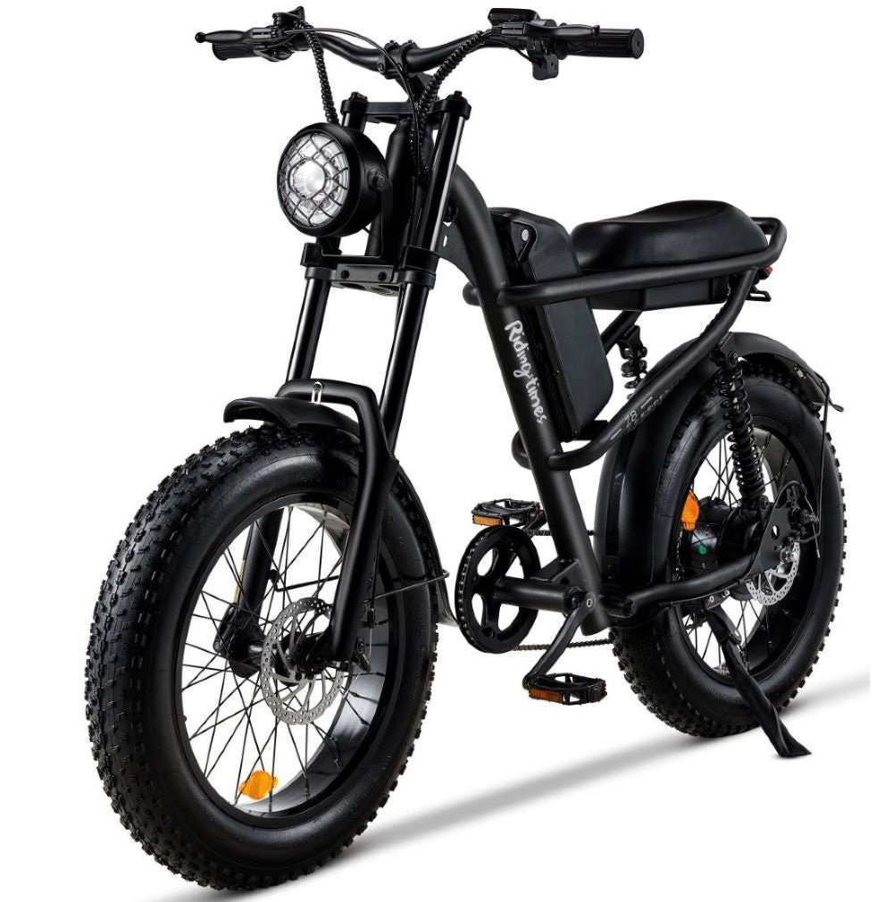 Fangqi E-Bike 20 Zoll Mountainbike,E-BIKE,LCD-Instrument, abnehmbarer  48V/15A Akku, SHIMANO, Kettenschaltung, (set, Ausgestattet mit einem  intelligenten LCD-Bildschirm, LED-Scheinwerfern), Mit Scheinwerfern,  Rücklichtern, Das Fahrrad hat fünf Gänge