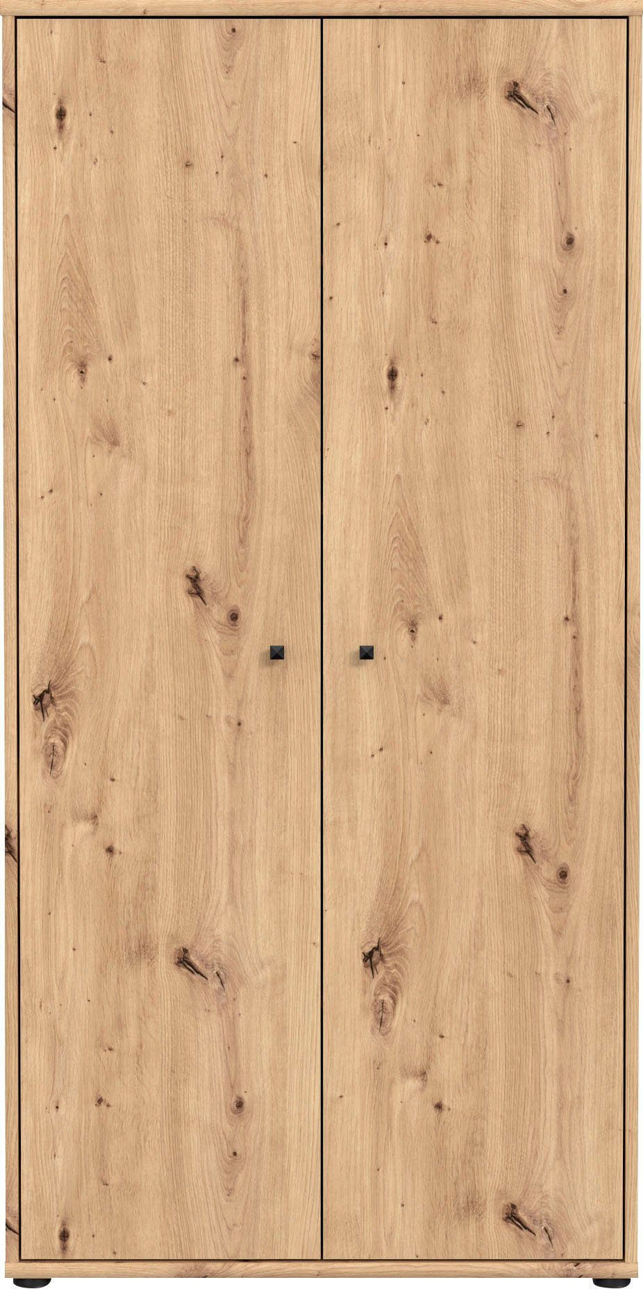 FORTE Schuhschrank Tempra, Mehrzweckschrank, 2 Türen, Einlegeböden, Höhe 149,5,5 cm Breite 73,7 cm