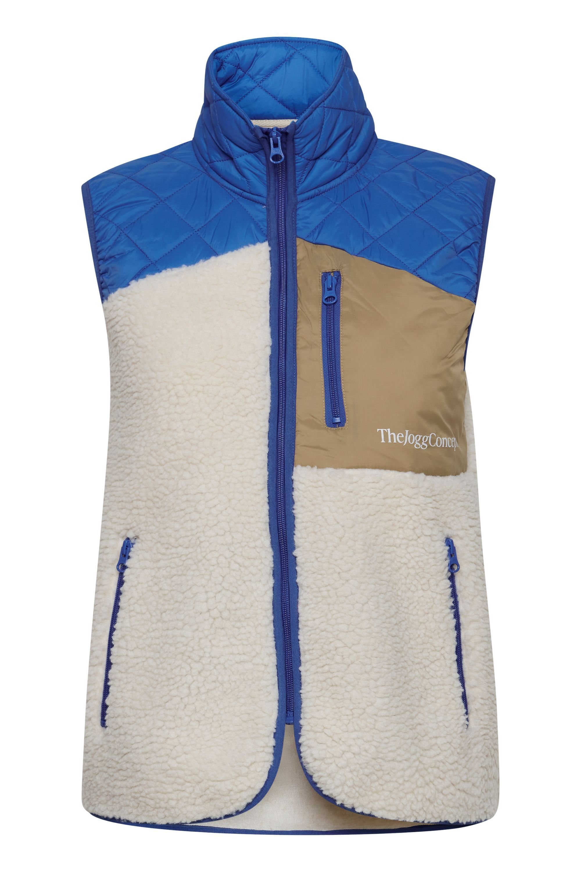 TheJoggConcept. Plüschweste JCBERRI WAISTCOAT 2 Blue Mix (201440) Princess - 22800080