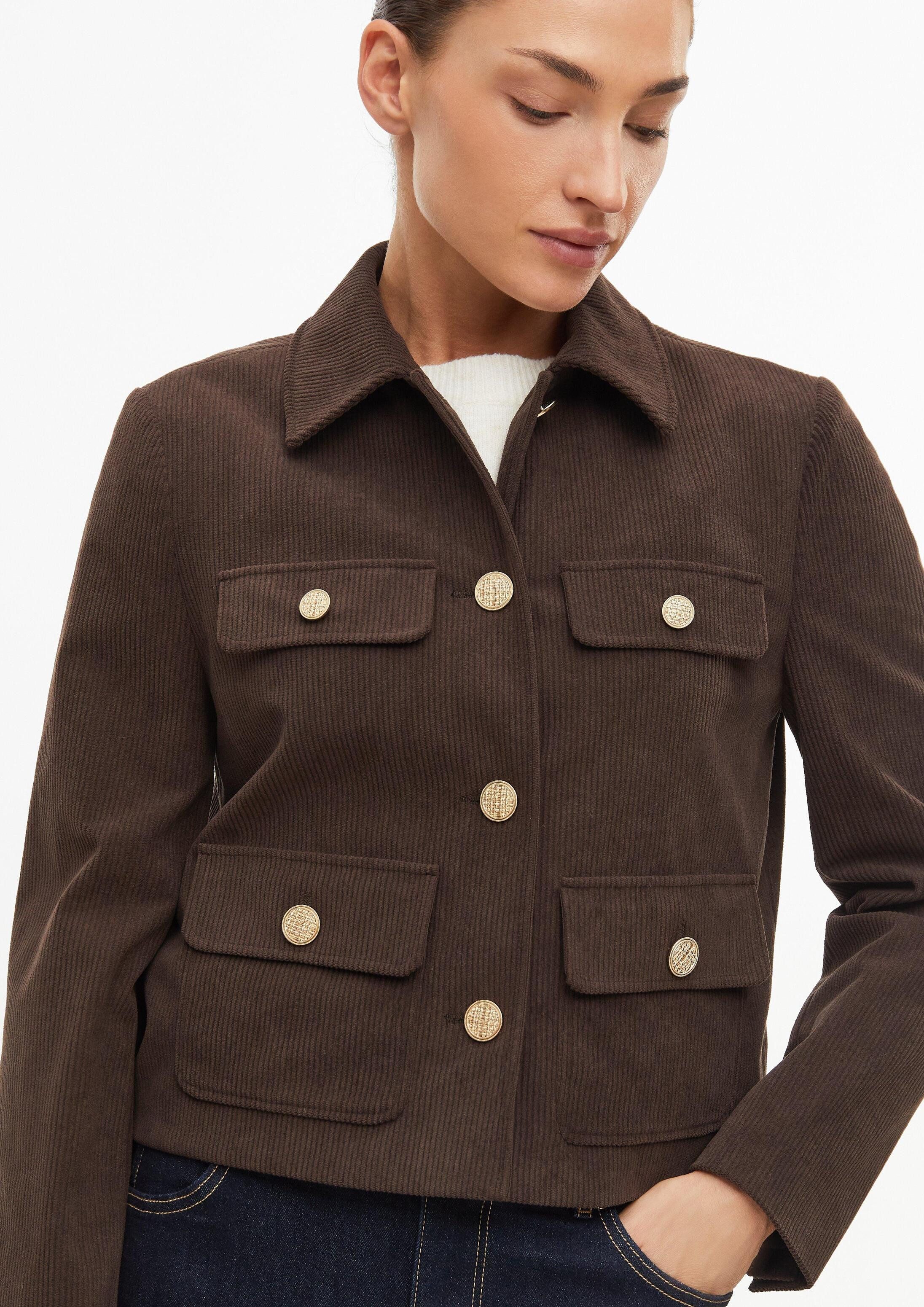 s.Oliver Funktionsjacke Indoor-Jacke Cord-Jacke mit Hemdkragen – Bild 4 von 5