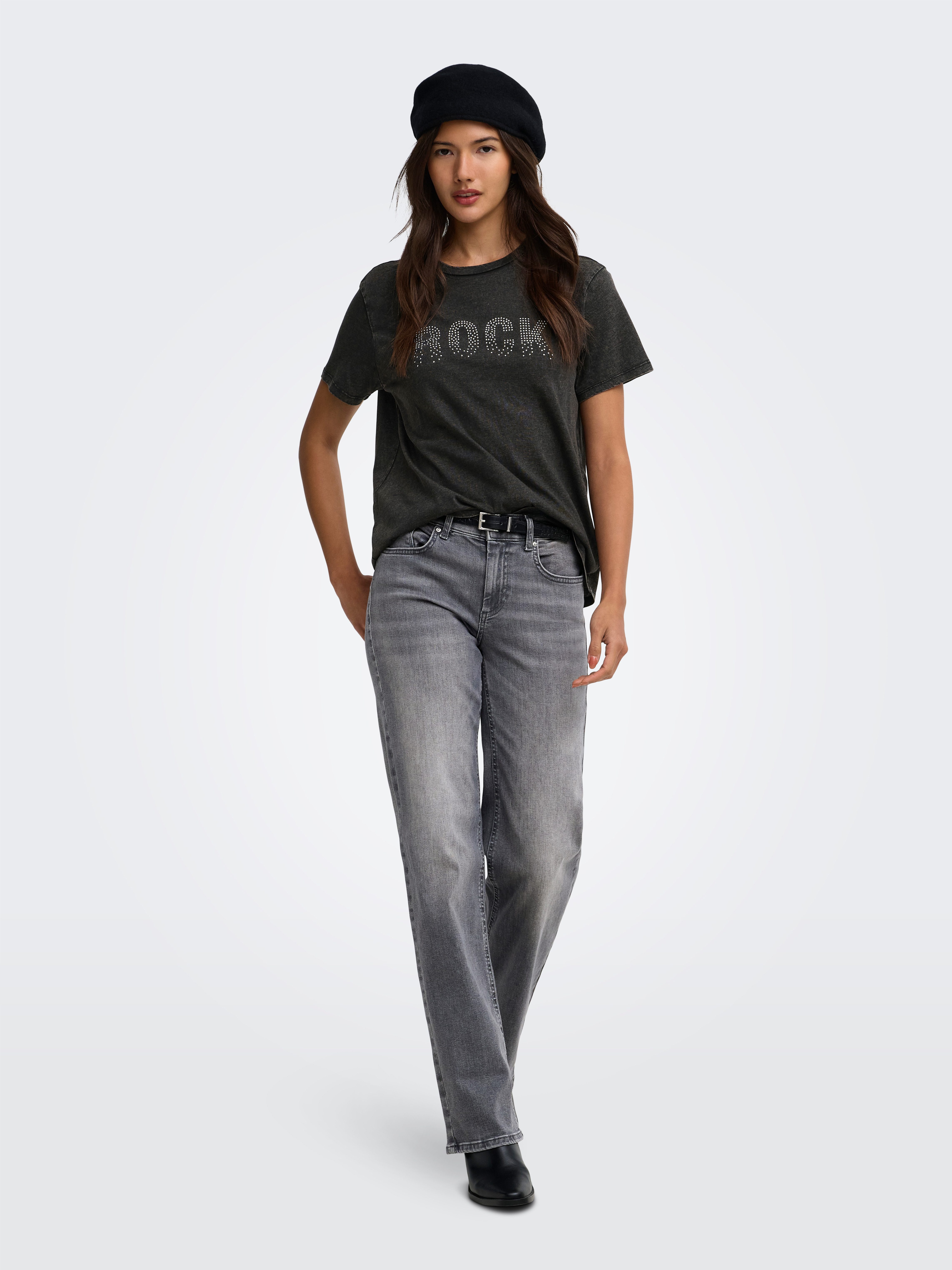 ONLY Straight-Jeans ONLWINNIE MID STRAIGHT DNM Baumwollmischung, straight fit, mid waist – Bild 3 von 5