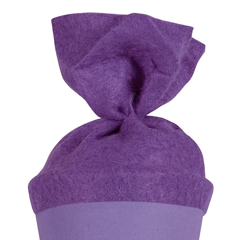 itenga Schultüte itenga Geschwister - Bastelschultüte 35cm mit Filzverschluss FLIEDER