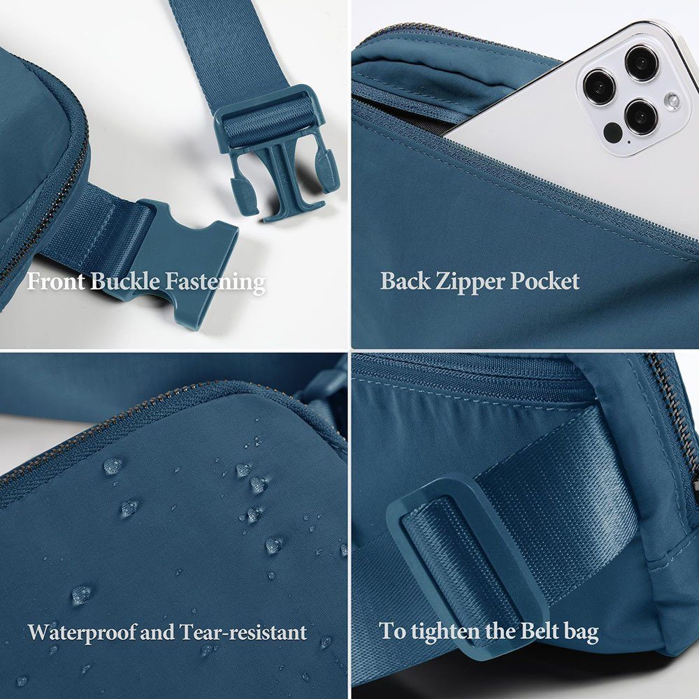 Blusmart Schultertasche Outdoor-Sport-Hüfttasche, Für Brusttasche Wasserdichte Reißfeste, grey