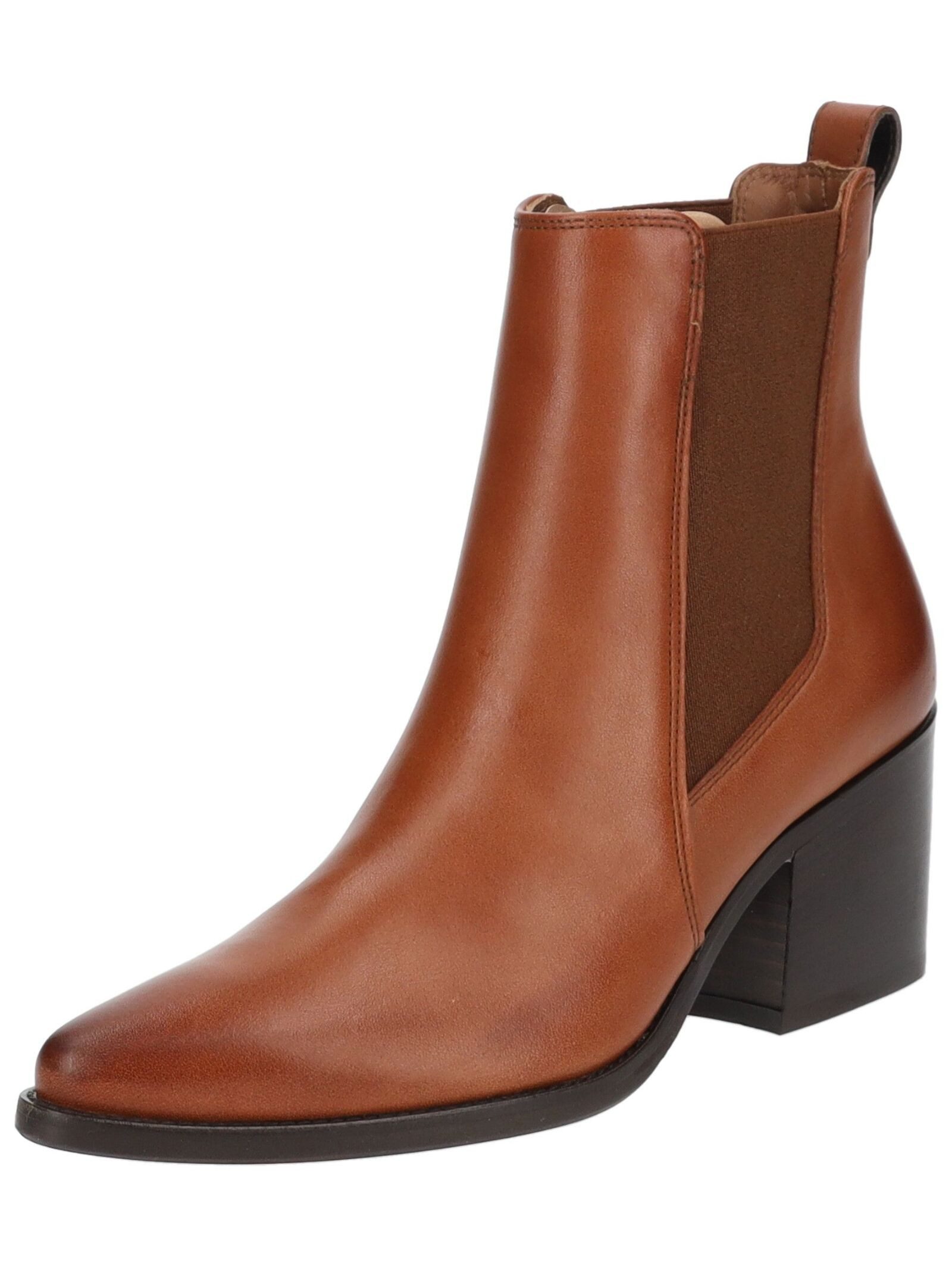 Stiefelette Leder/Textil Stiefelette