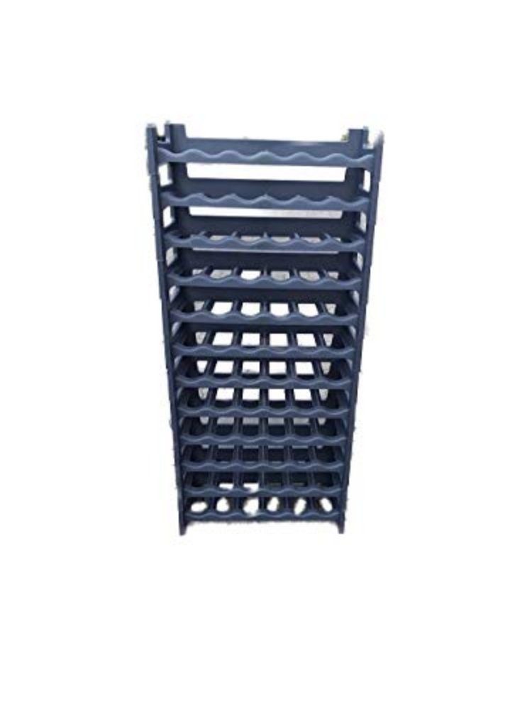 ALPFA Weinregal Flaschenregal 72 Flaschen anthrazit Kunststoff, 1-tlg.