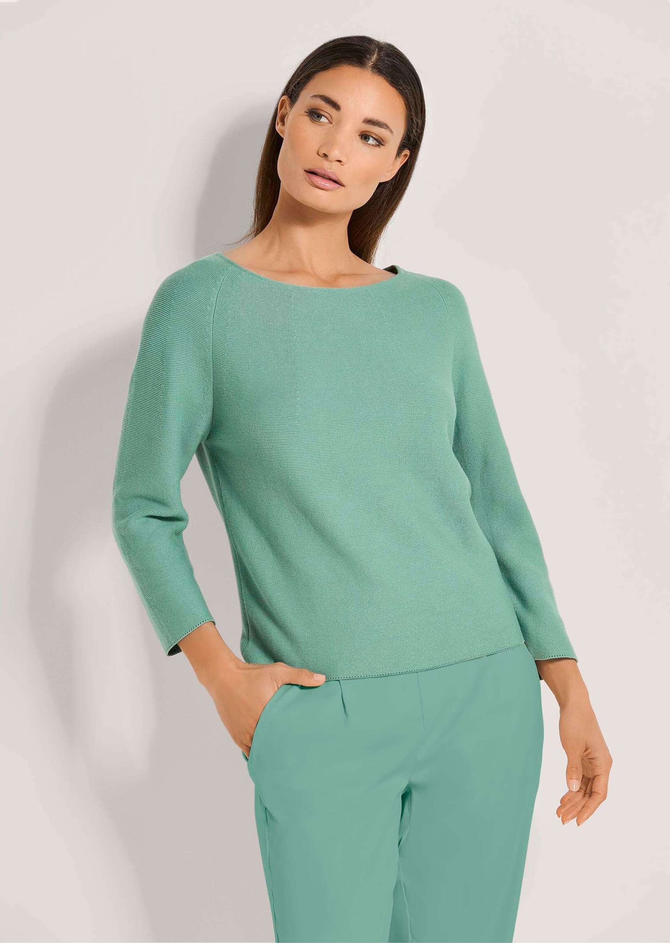 MADELEINE Strickpullover Pullover in modischer Kurzform günstig online kaufen