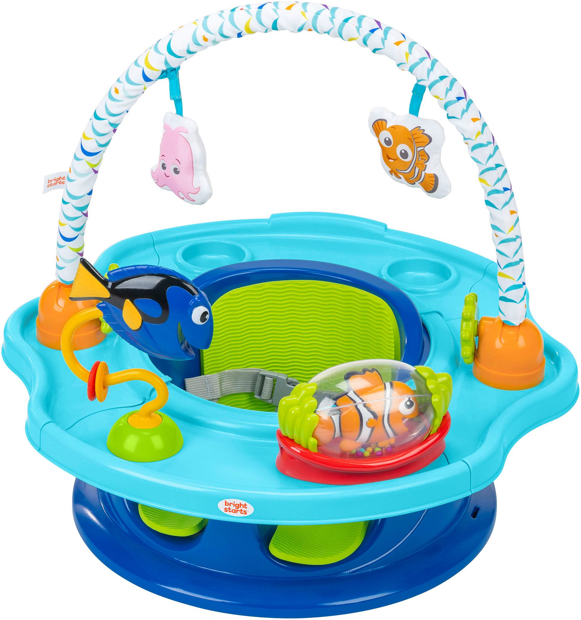 Bright Starts Tischsitz Finding Nemo SuperSeat 3-in-1 Seat, Aktivitätssitz Verwendbar als Bodensitz mit Tablett oder Sitzerhöhung