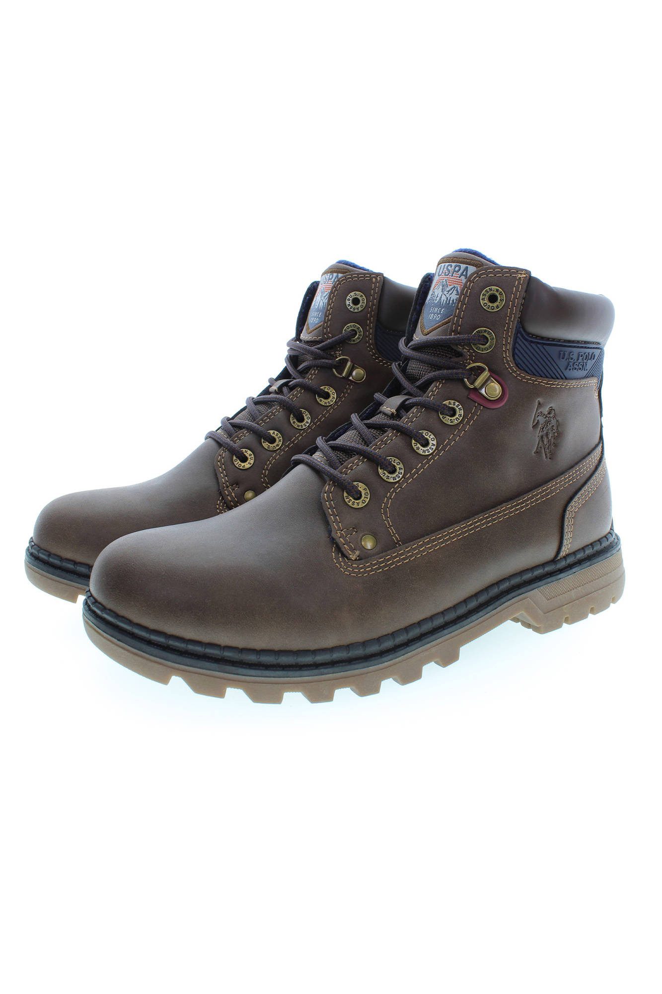 U.S. GRAND POLO Stiefelette Entdecke Herrenstiefel: Hohe braune Schnürstiefel