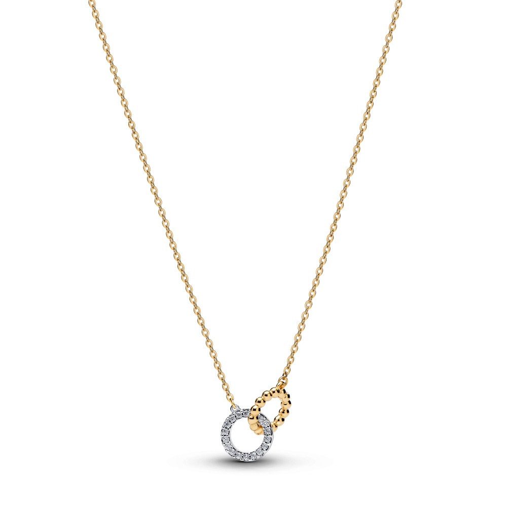 Pandora Collier Pandora Signature Verschlungene Kreise Halskette mit Kugeln und Pavé 3