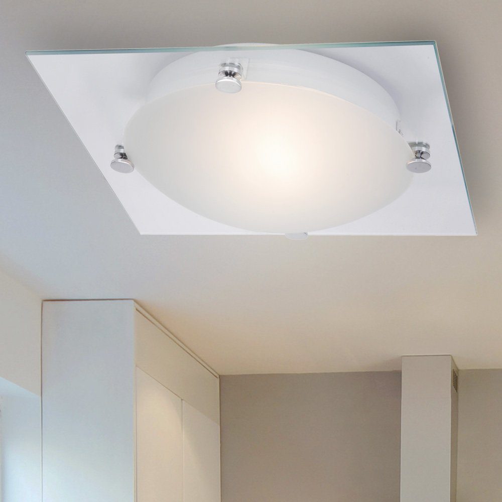 Globo Deckenstrahler, Leuchtmittel nicht inklusive, Design Decken Lampe Wohn Ess Zimmer Beleuchtung Glas Strahler Leuchte