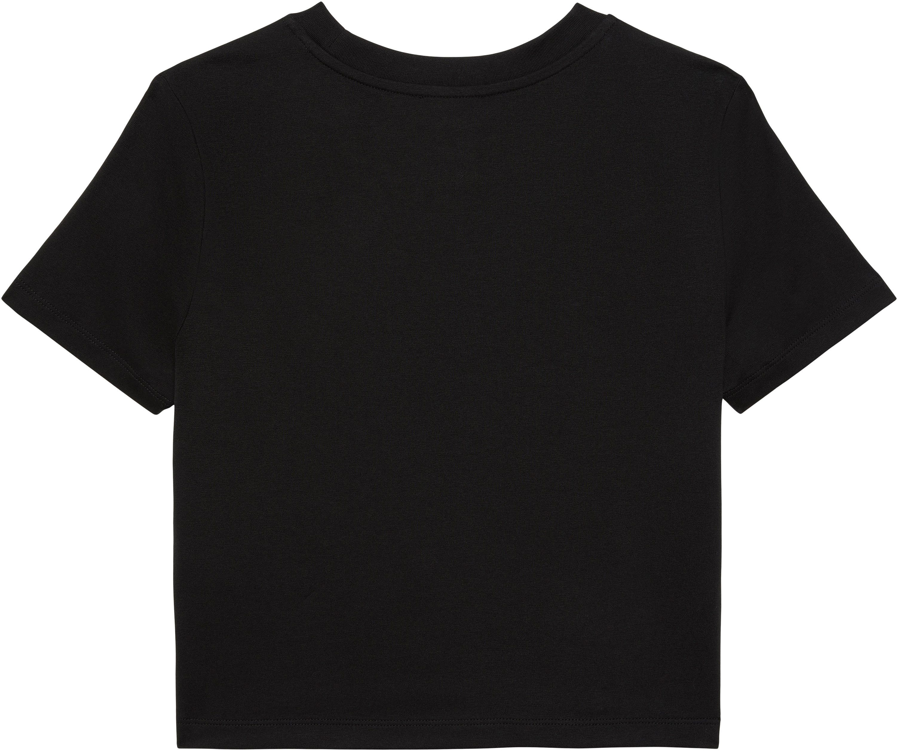 Calvin Klein Jeans T-Shirt LOGO CROPPED TEE Boxy fit mit Rundhalsausschnitt, mit Logoschriftzug