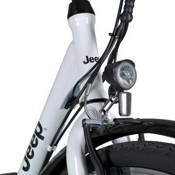 Jeep E-Bikes E-Bike »ECR 3001«, 6 Gang, Kettenschaltung, Heckmotor 250 W, (mit Akku-Ladegerät)