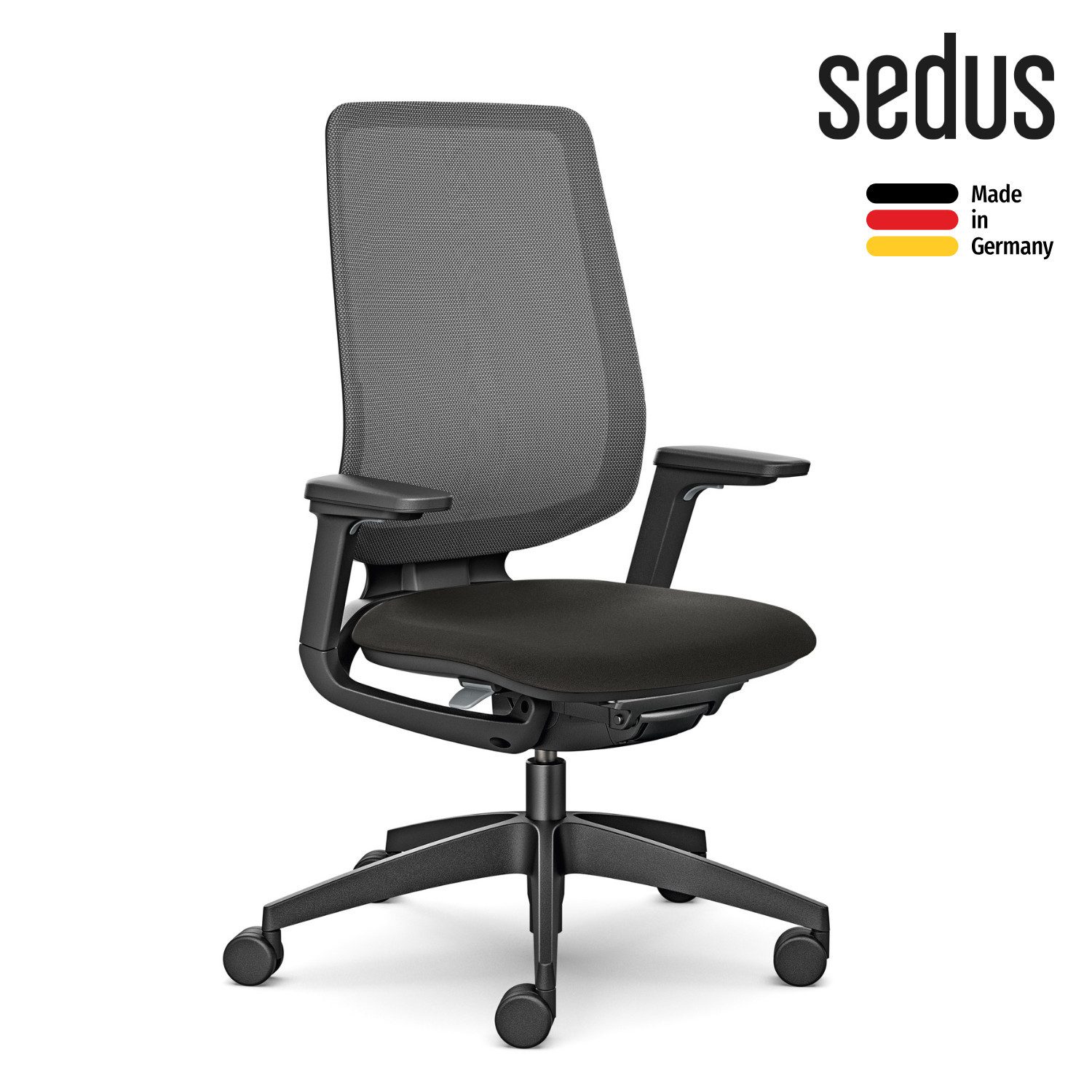 sedus Bürostuhl se:flex (Made in Germany, 5 Jahre Garantie), ergonomischer Bürostuhl mit Synchronmechanik