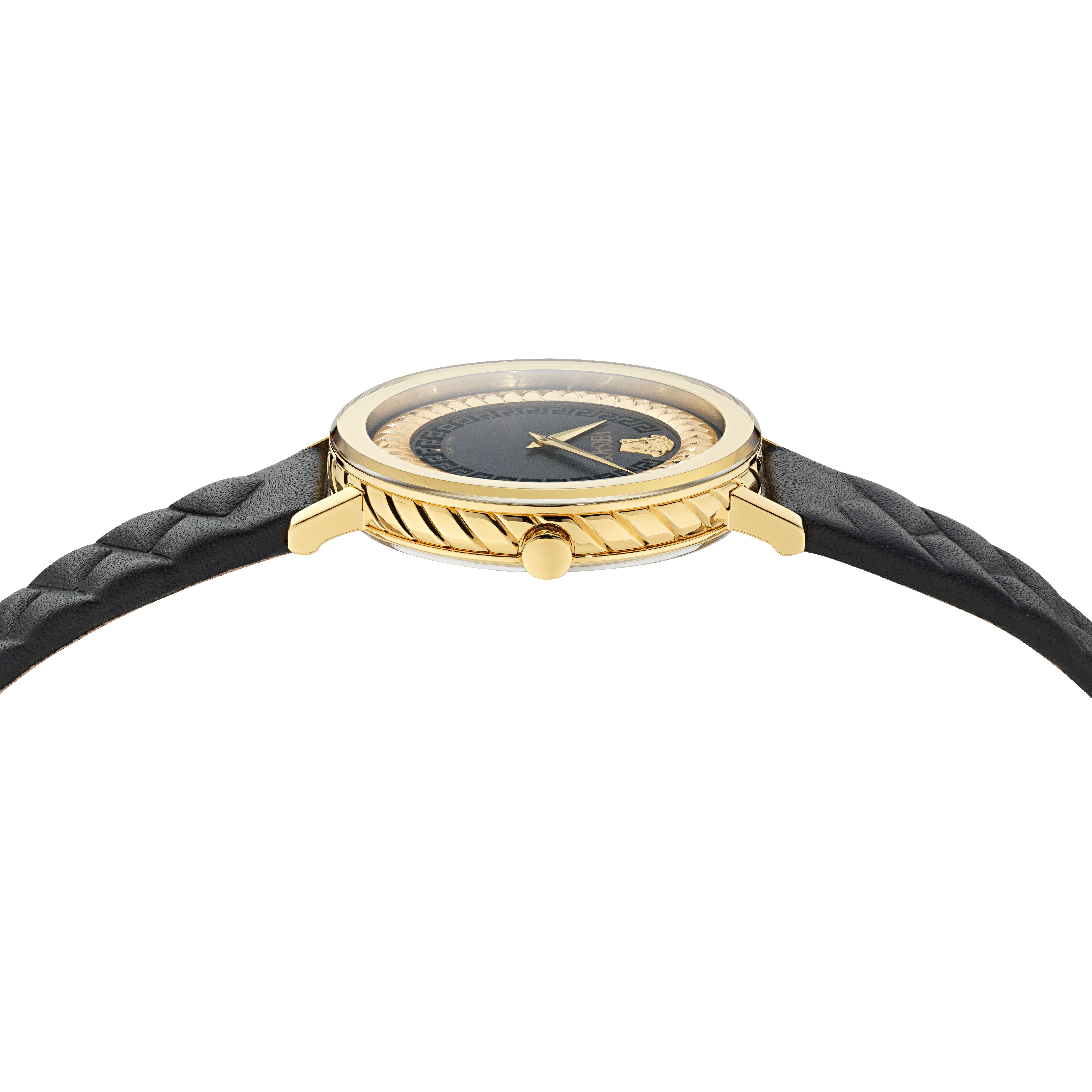 Versace Quarzuhr DELPHINUS VE0O00125, Armbanduhr, Damenuhr, Swiss Made, Lederarmband, analog