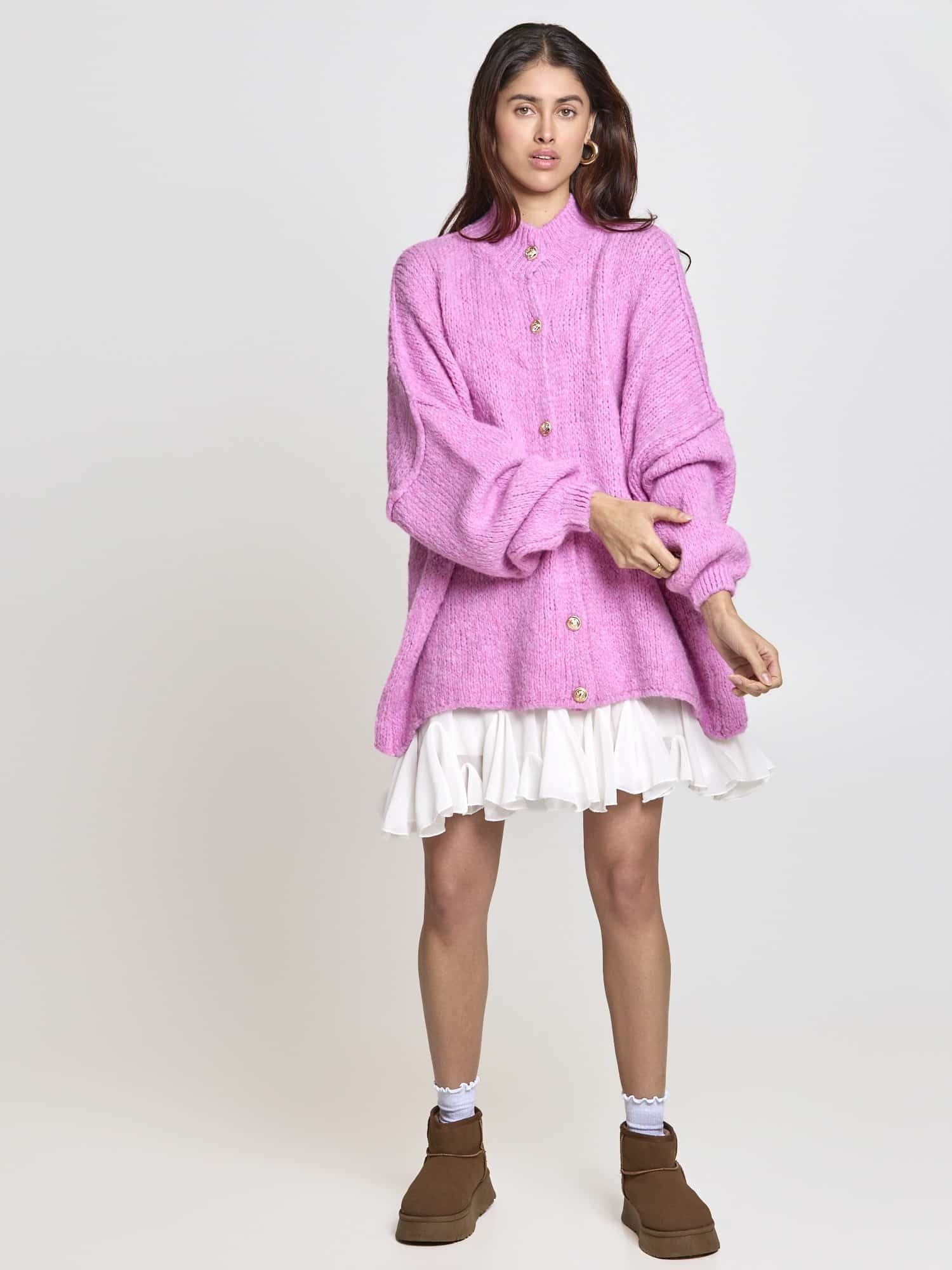 Lilavie Cardigan Lolaa Oversize One Size Kuscheliger Grobstrick Cardigan mi günstig online kaufen