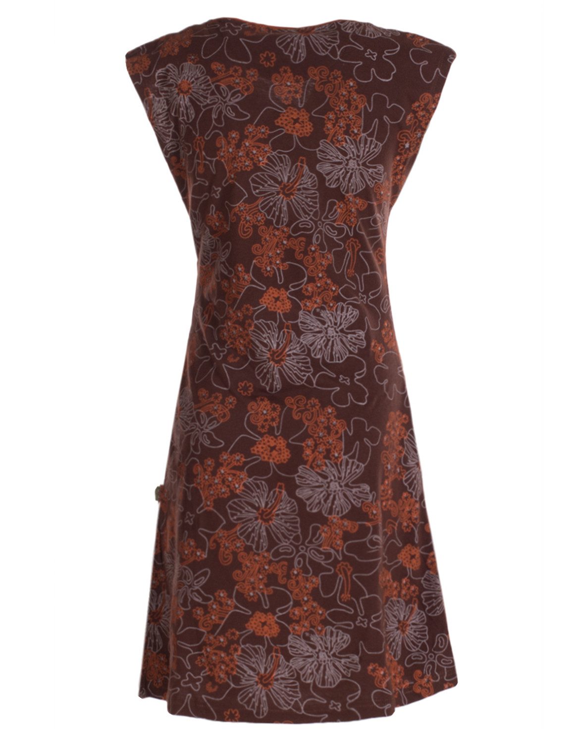 Vishes Tunikakleid Kurzarm Damen Sommer-Kleid Longshirt-Kleid Tunika-Kleid Mini-Kleid Hippie, Boho, Goa Style