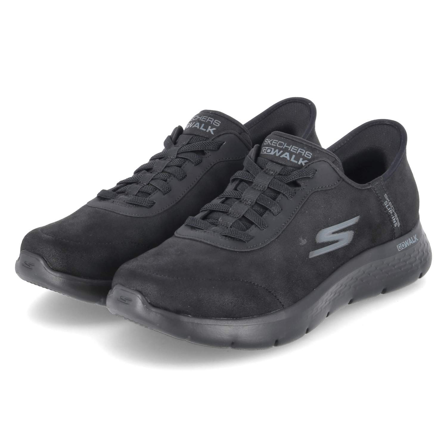 Skechers Skechers Slip On Sneaker 216326 BBK Herren Textil black Slipper