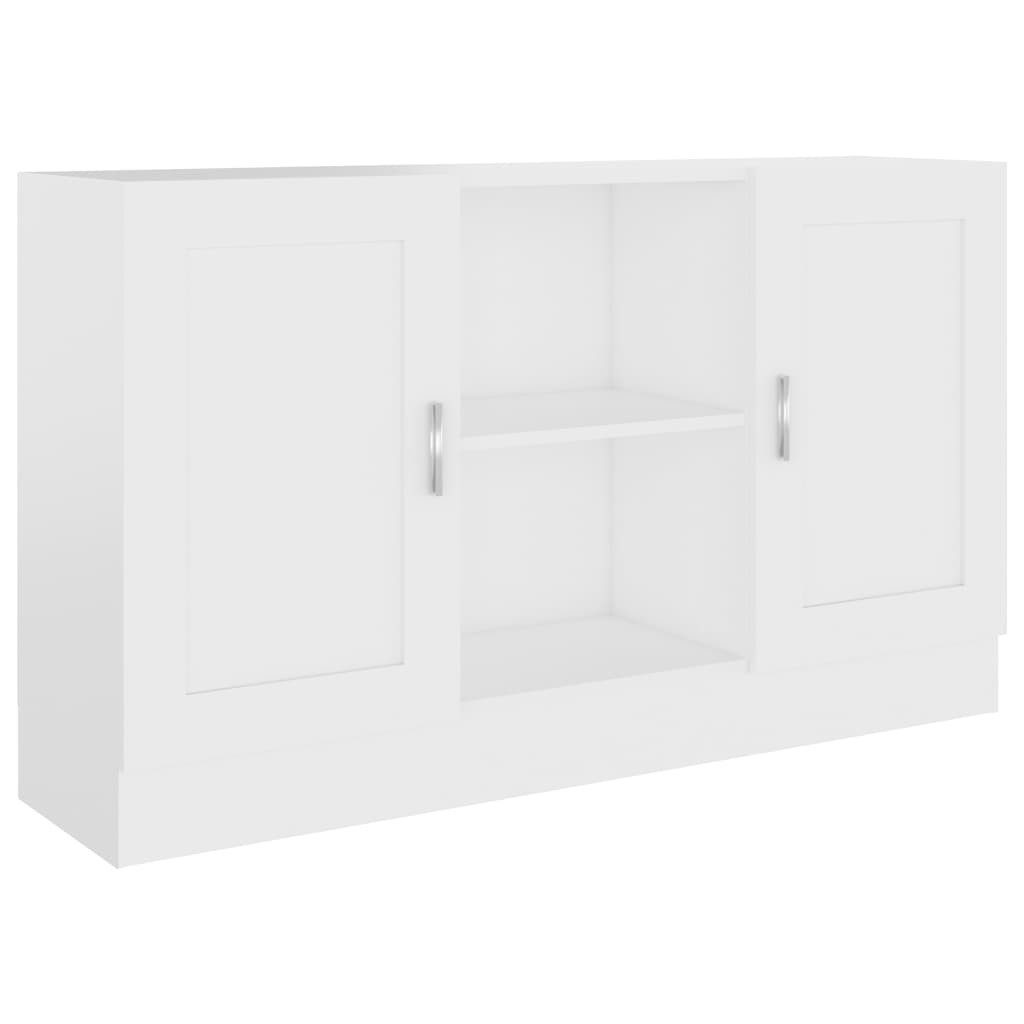 vidaXL Sideboard NA Sideboard Weiß 120x30,5x70 cm Spanplatte