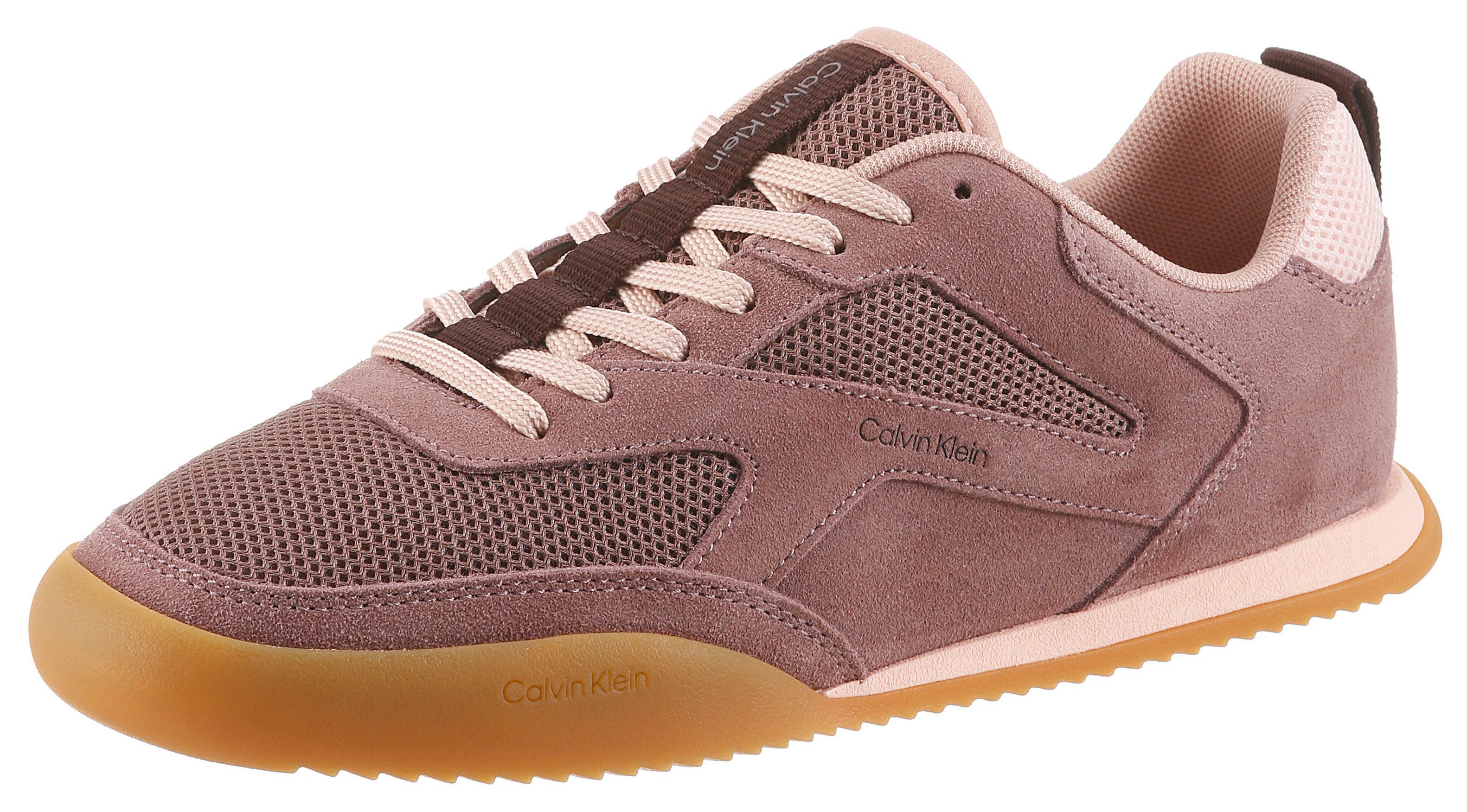 Calvin Klein LOW PRO RUNNER LACEUP MESH SUE Sneaker Runnersneaker, Schnürschuh, Freizeitschuh mit gepolstertem Schaftrand