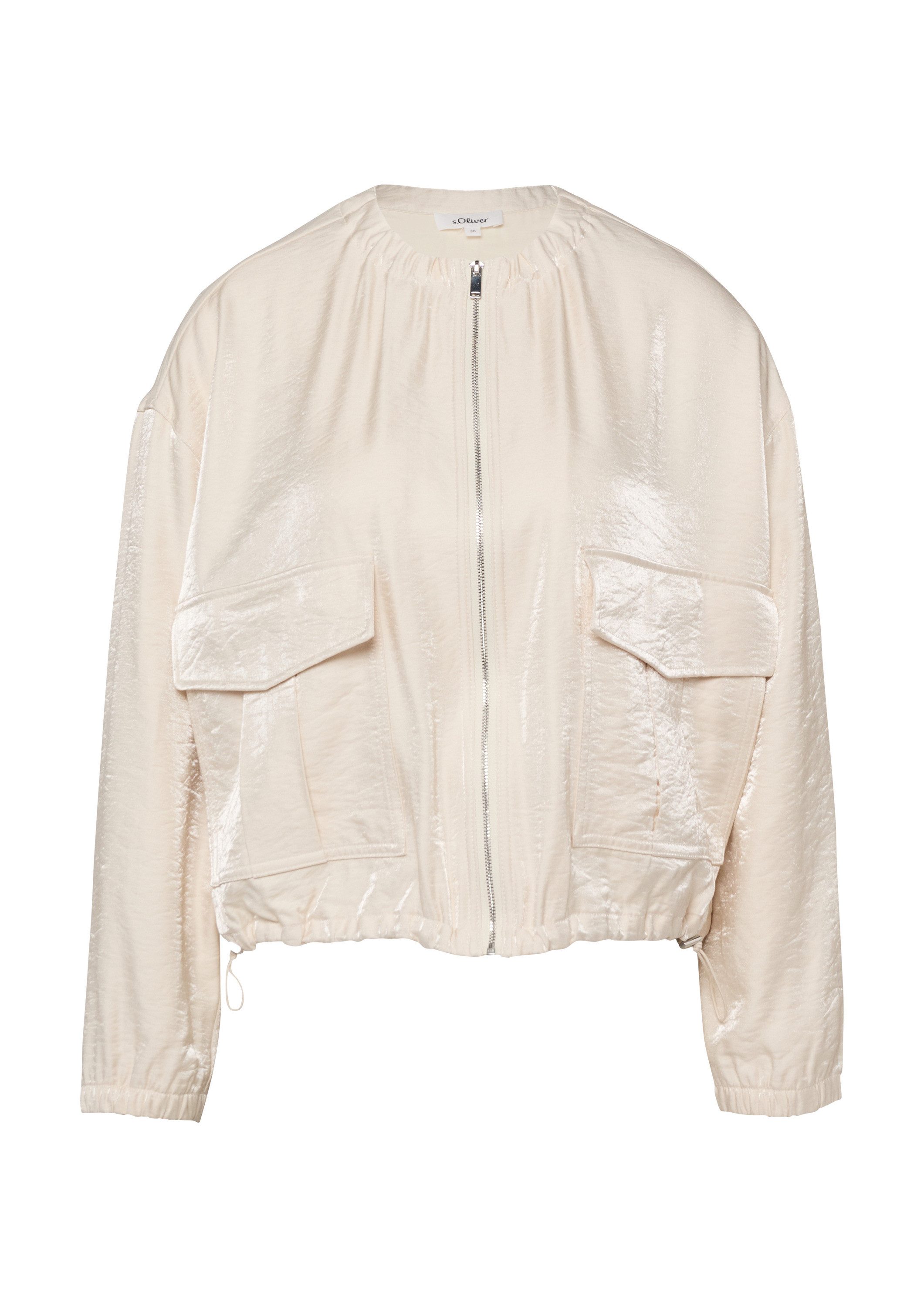 s.Oliver Funktionsjacke Indoor-Jacke Jacke im Relaxed Fit mit elastischem B günstig online kaufen
