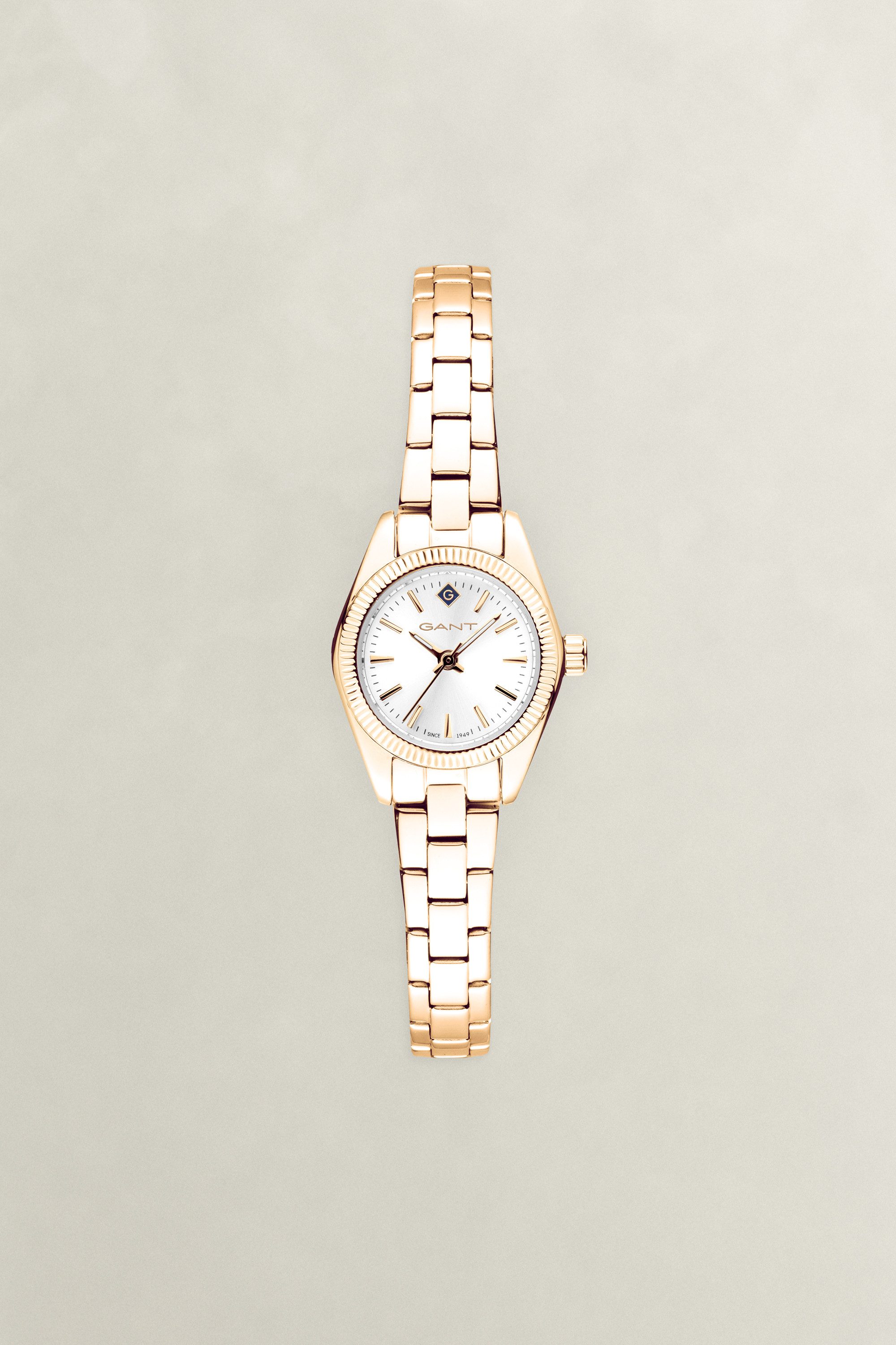 Gant Quarzuhr F-haven G194003, Armbanduhr, Damenuhr, Edelstahlarmband, analog