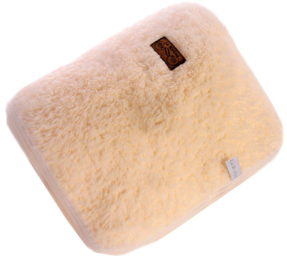 Babydecke Decke Babydecke Baby für Neugeborene Wagendecke Kuscheldecke in Creme