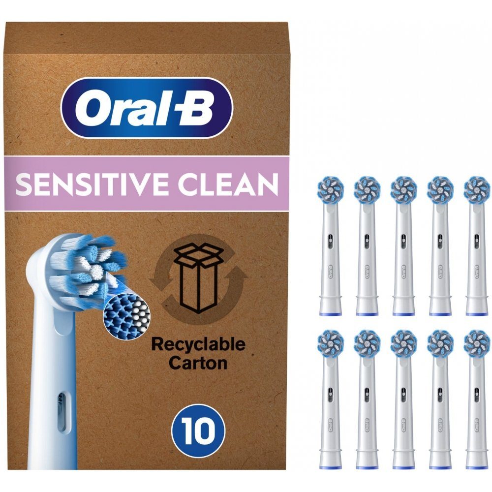 Oral-B Aufsteckbürsten Pro Sensitive Clean 10er - Aufsteckbürsten - weiß