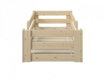 Lüttenhütt Kinderbett "BILKE " Bodenbett, im Montessori Stil, zertifiziertes Massivholz, natürliches Design