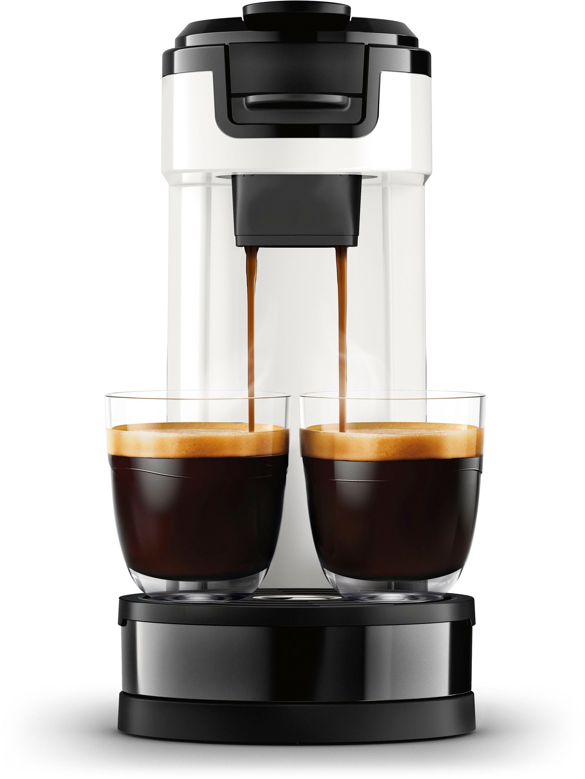 Philips Senseo Kaffeepadmaschine Switch HD6592/04, 2-in-1 Pad und Filterkaffee, 1l Kaffeekanne, aus 26% rec. Plastik