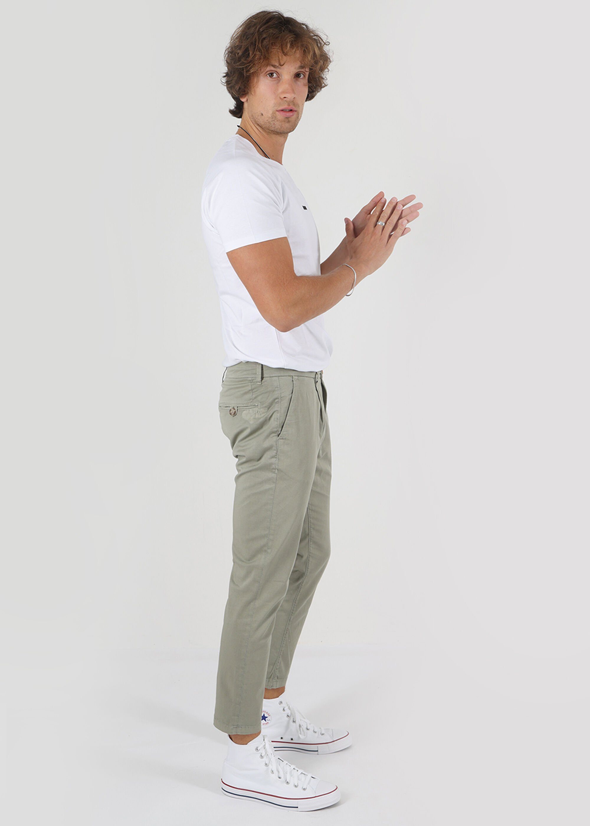 Denim of Miracle Bequem Chinohose Chino Harry Olive