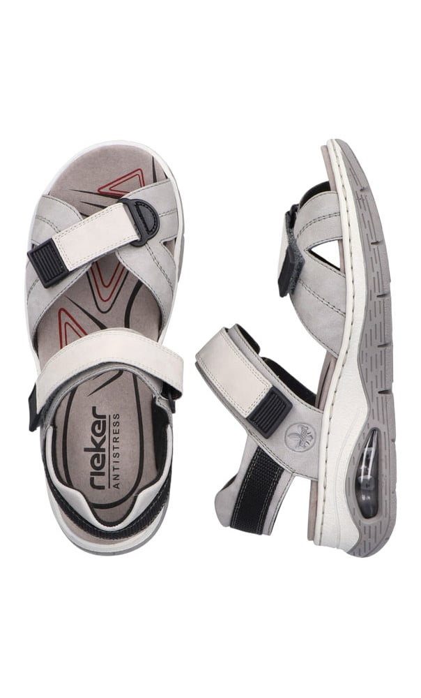 Rieker 67651 grau Damen Sandale günstig online kaufen