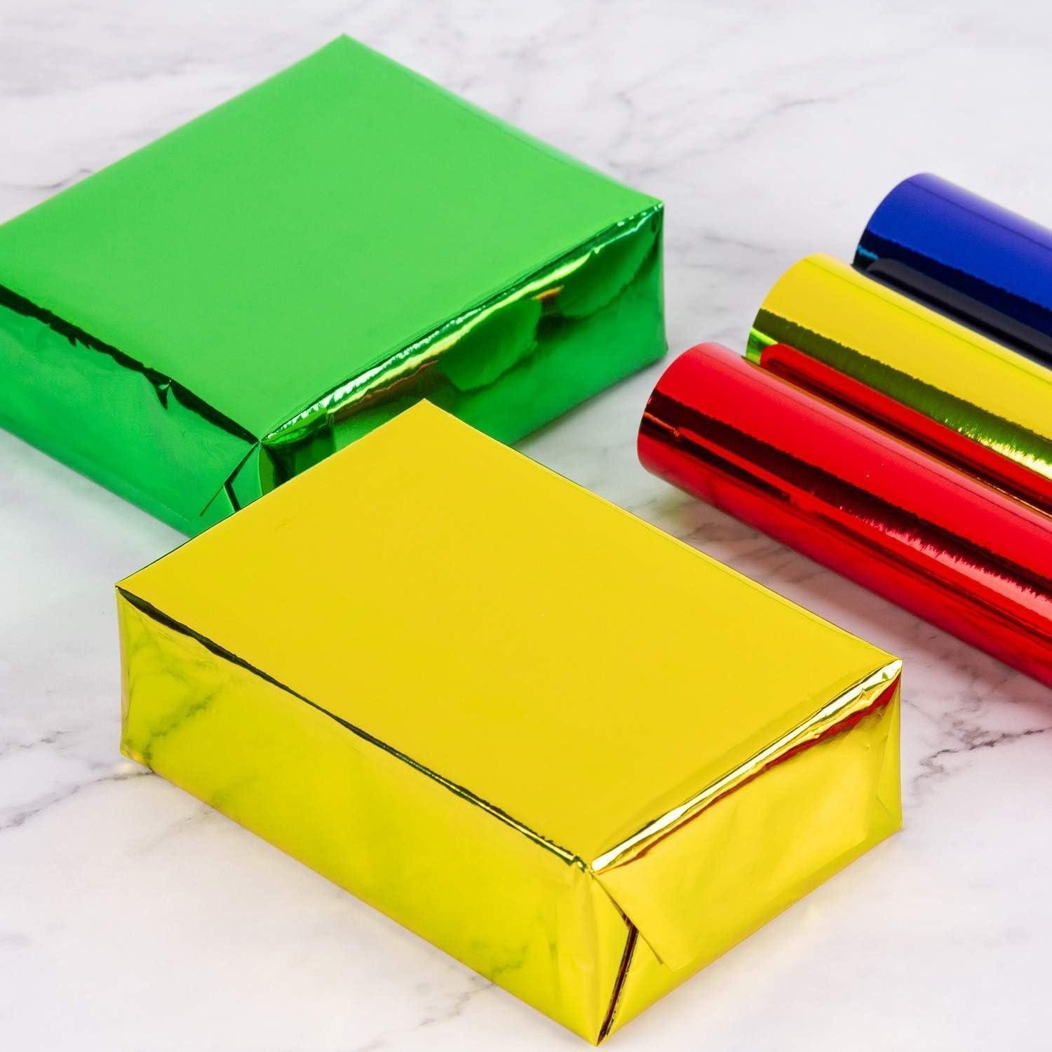 LuxusKollektion Geschenkpapier Geschenkpapier Gold Metallic Einfarbig Metallischer Spiegel - Gold