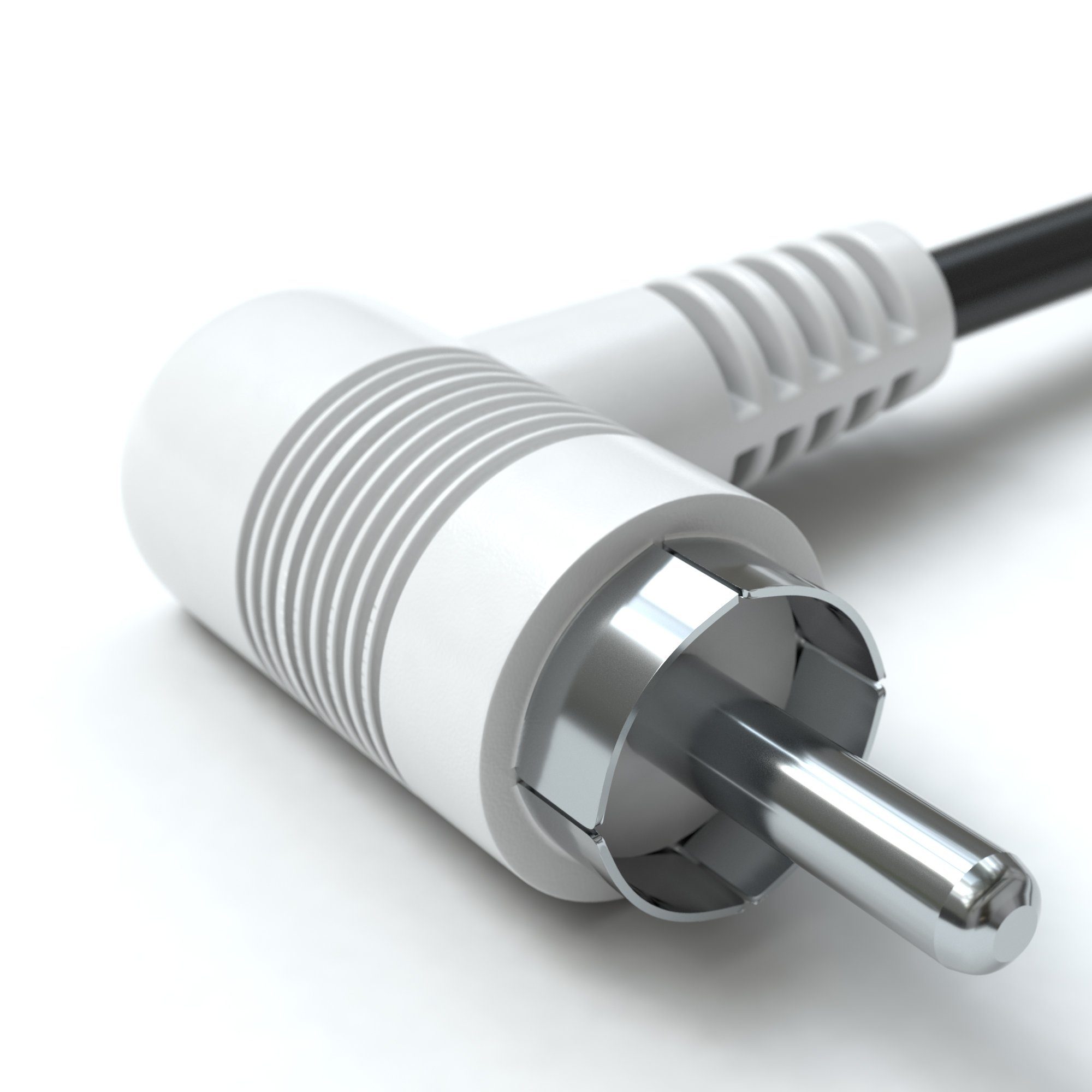 JAMEGA Cinch Audio Kabel Winkel 2 Cinch Stecker auf 2 Cinch Stecker RCA Stere Audio-Kabel, CINCH, (1000 cm)