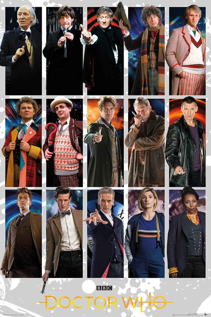 GB eye Poster Doctor Who Poster Collage Doctors Grid, David Bradley.. 61 x 91,5 cm