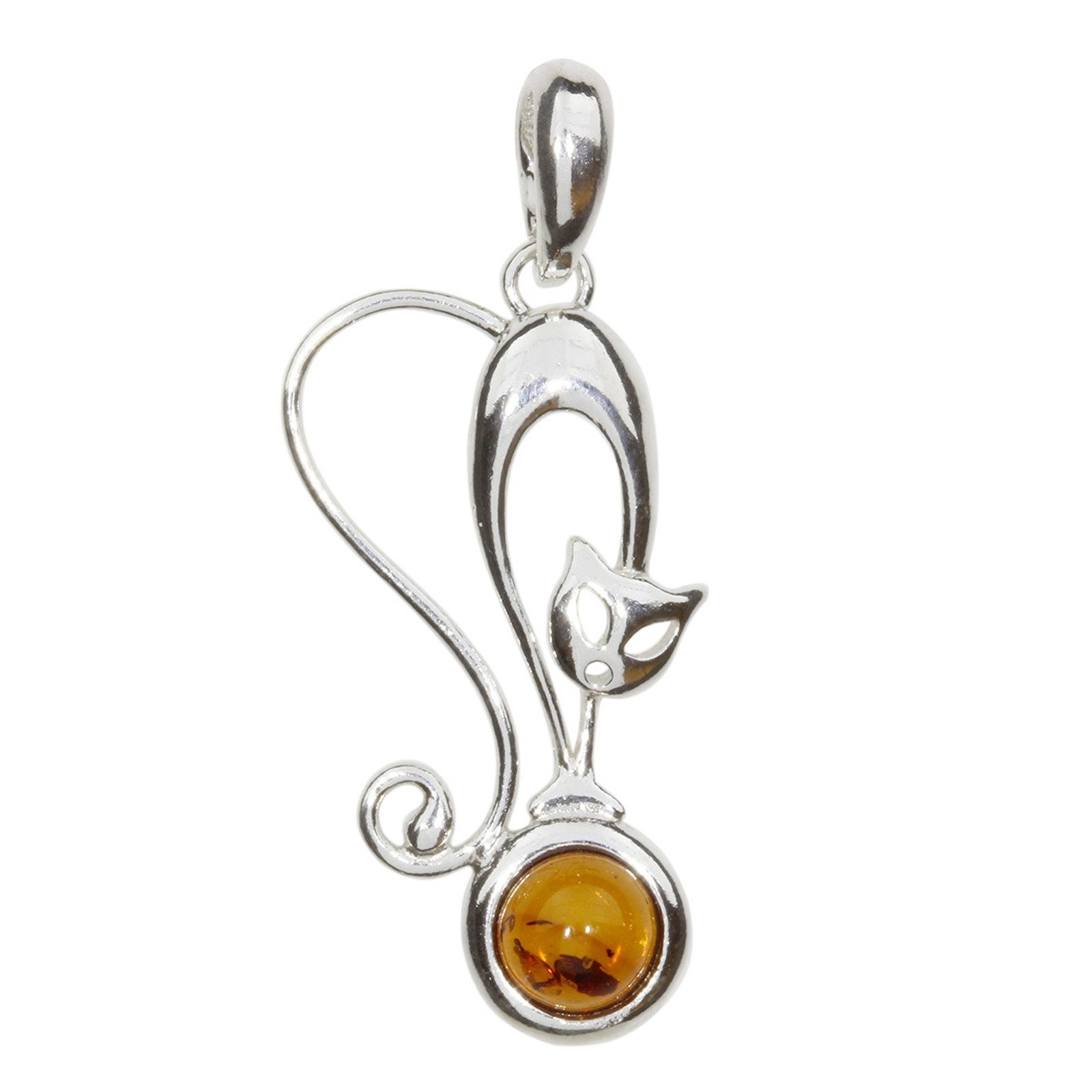 Kettenanhänger Ostsee-Schmuck Anhänger Katze Anhänger Katze