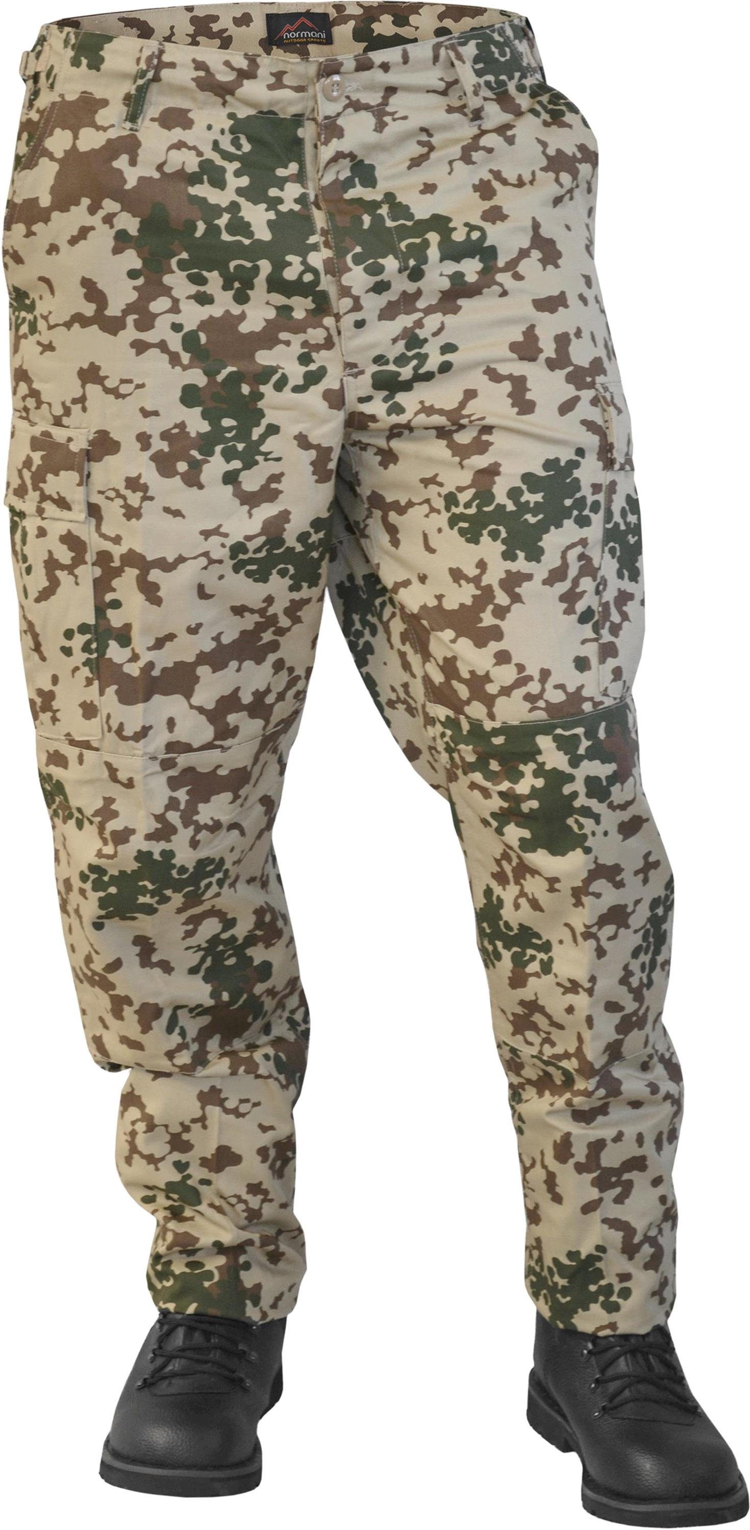 normani Outdoorhose Herren BDU Rangerhose Trooper US Cargohose BDU Feldhose Freizeithose Outdoorhose Tropentarn