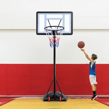 Yaheetech Basketballständer Basketballkorb, 219 bis 279 cm, Korb Ø42 cm