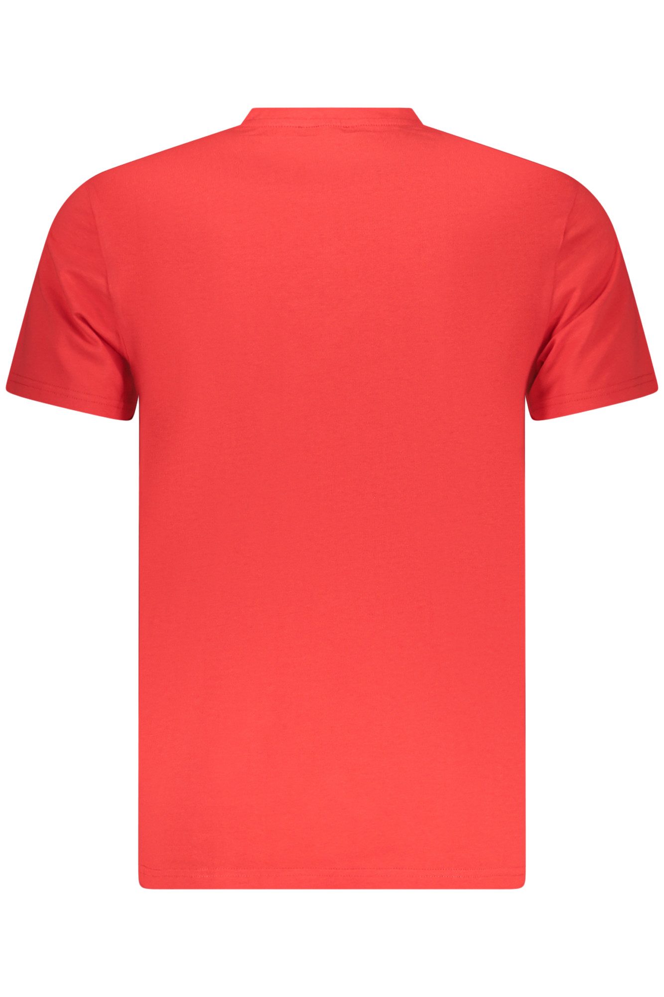 ICEBERG T-Shirt Herren Kurzarm T-Shirt Rot mit Neon-Druck und