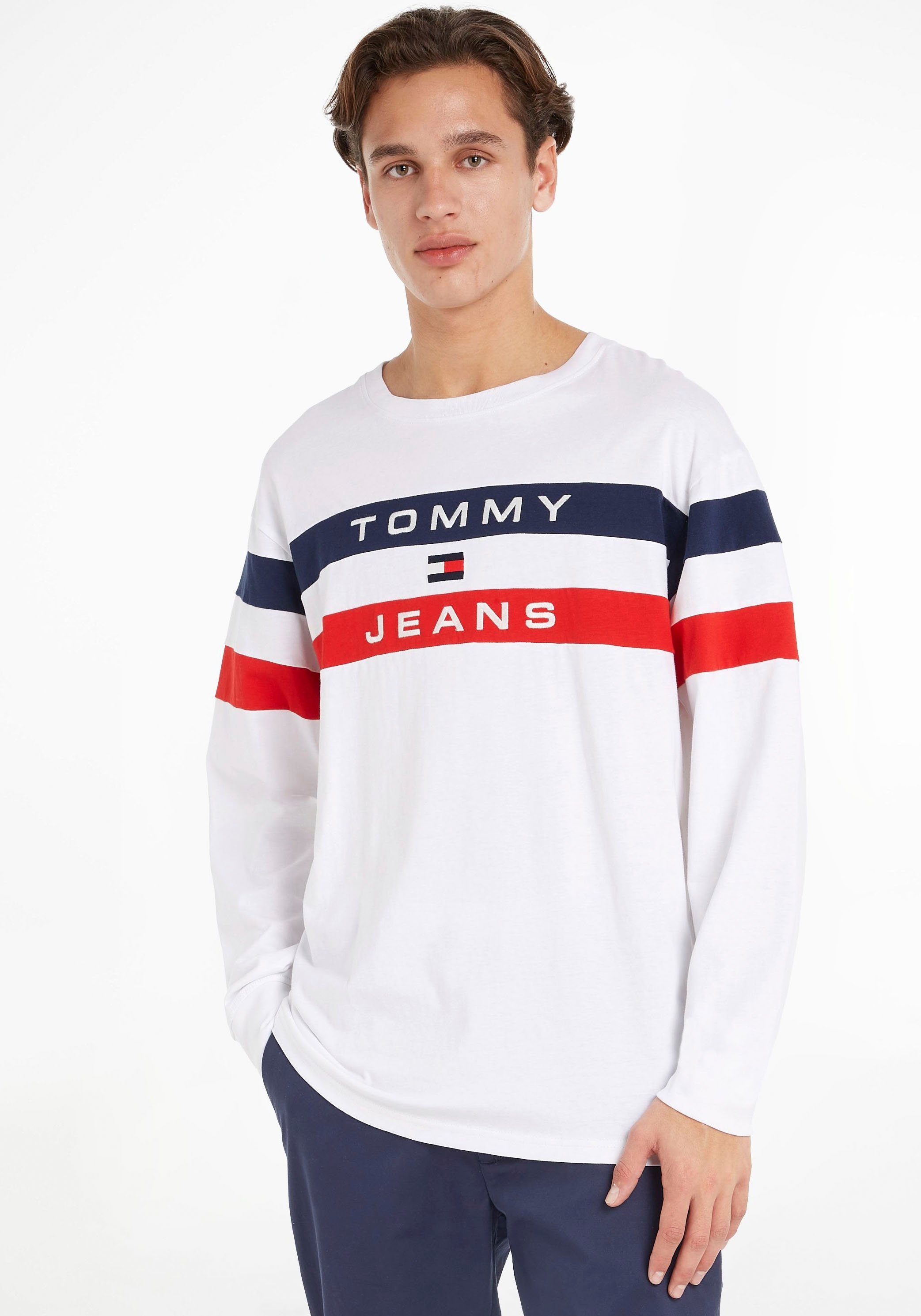Tommy Jeans Langarmshirt TJM RLX COLORBLOCK L/S TEE