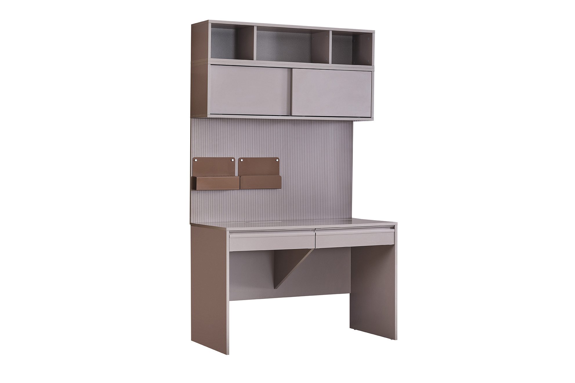 Möbel-Zeit Wandboard SHADOW– Modernes Riffel-Design in Beige/Creme – 120 x 68 cm