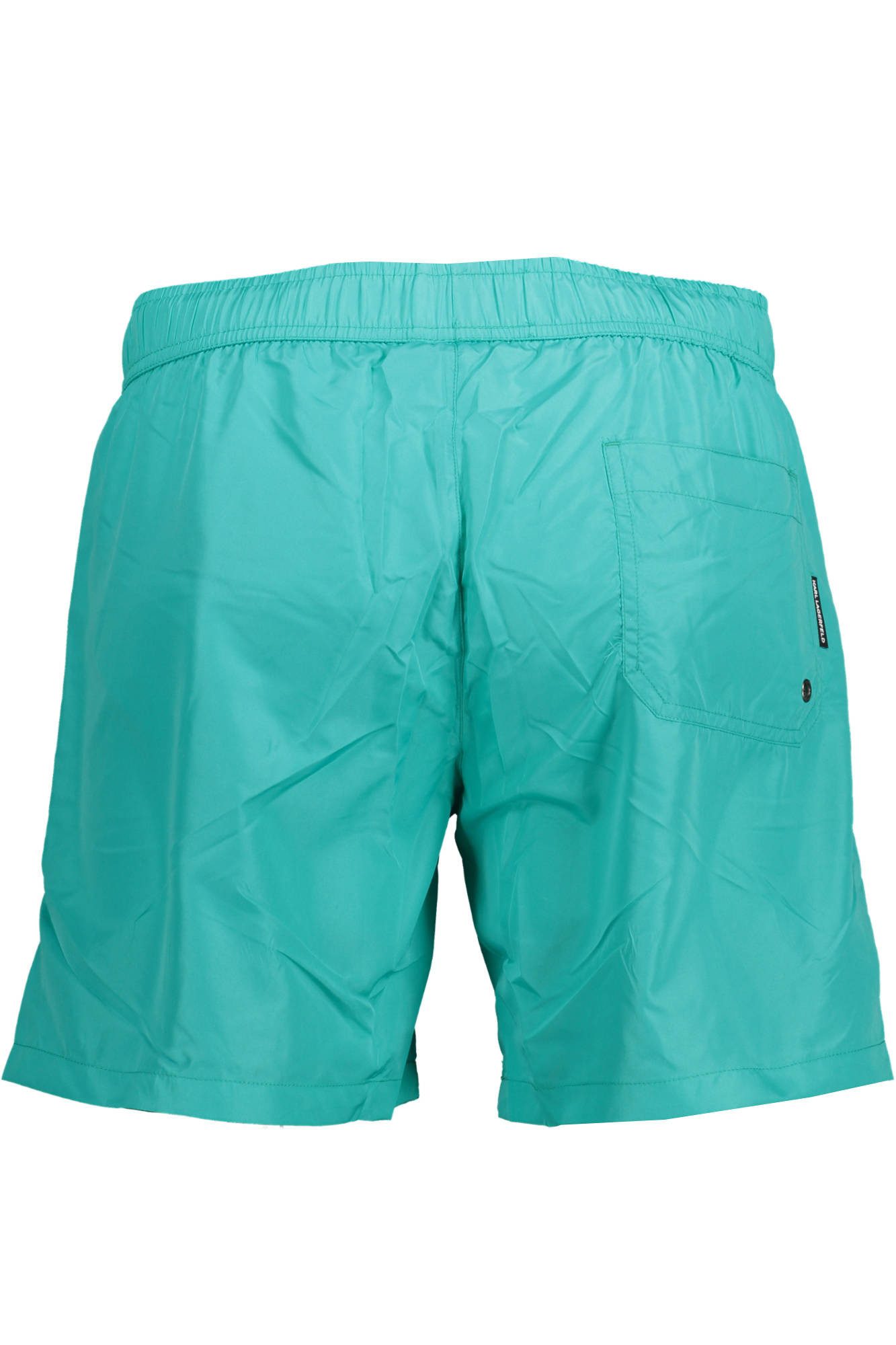 KARL LAGERFELD Badeshorts Herren Badeshorts grün - Mittellang, elastisch mit Kordelzug & Tasche