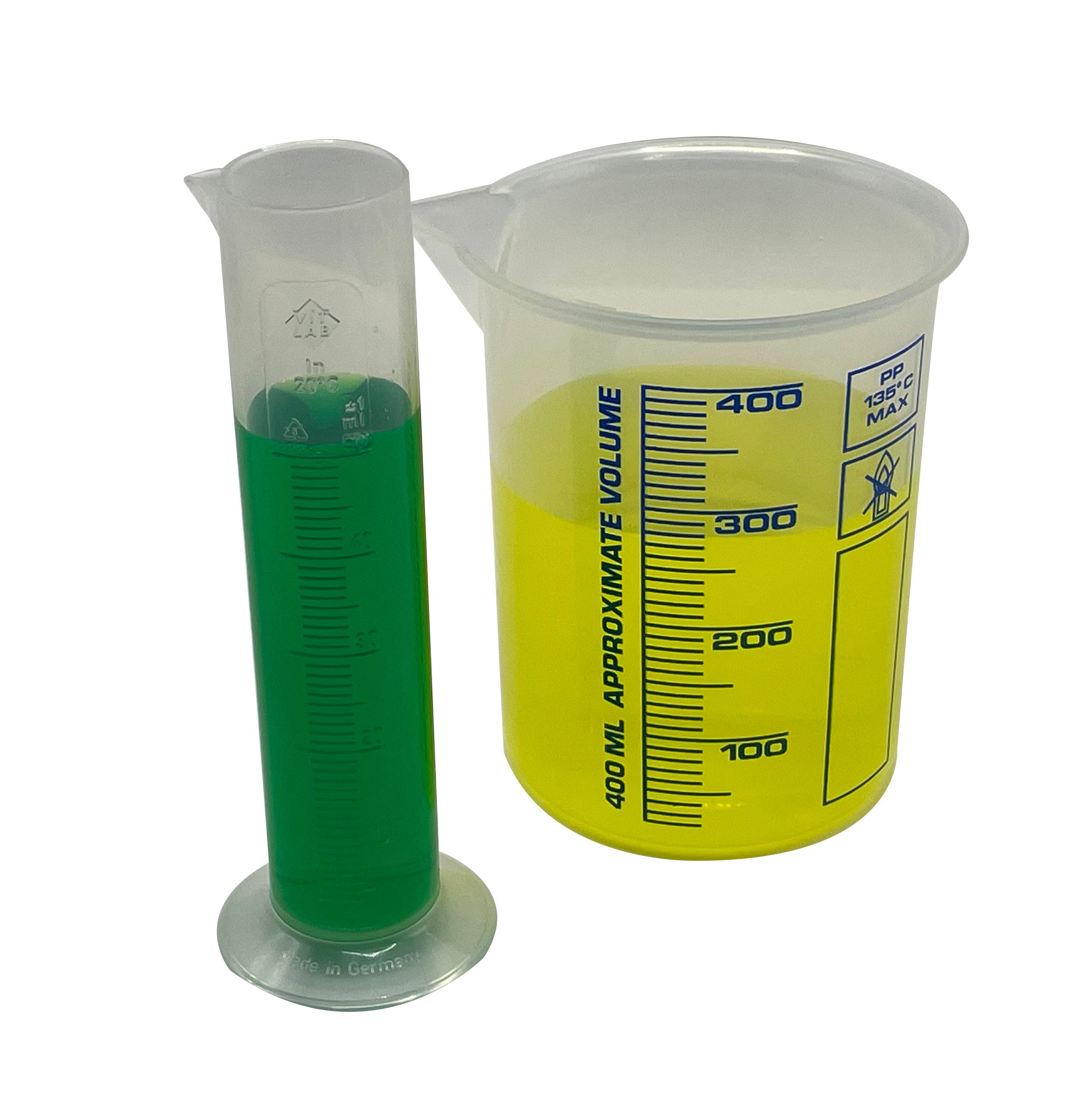 myExperimentSet Experimentierkasten Labor Basis PLUS Set mit Reagenzglasgestell aus Kunststoff, (1-tlg., Ausrüstung für erste chemische Experimnte)