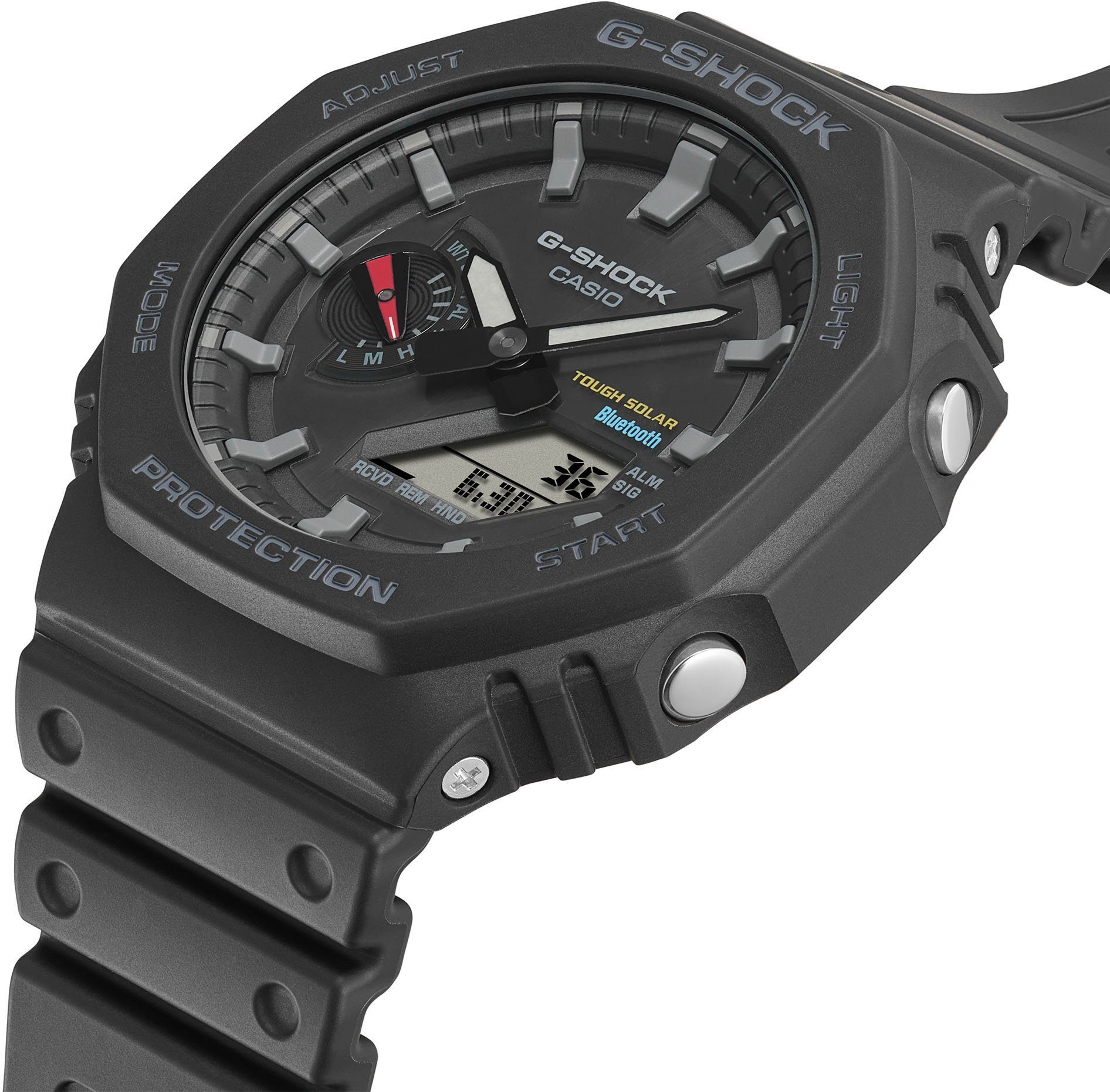 CASIO G-SHOCK GA-B2100-1A1ER Smartwatch, Solaruhr, Armanduhr, Herrenuhr, Bluetooth, bis 20 bar wasserdicht
