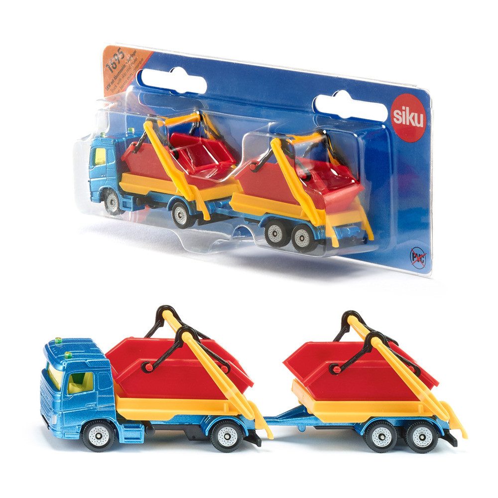 SIEPER Modellauto siku LKW mit Absetzmulde und Anhänger