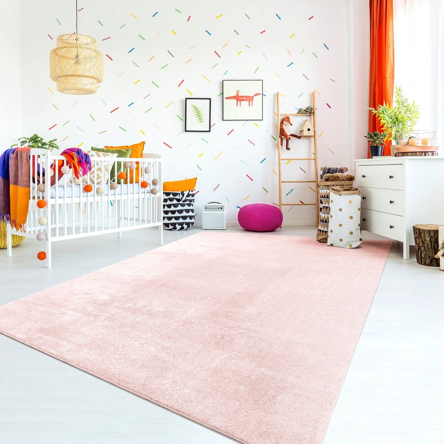 Kinderteppich Teppich Kinderzimmer Waschbarer Rutschfester Kinderteppich, TT Home, Дорожка, Höhe: 14 mm
