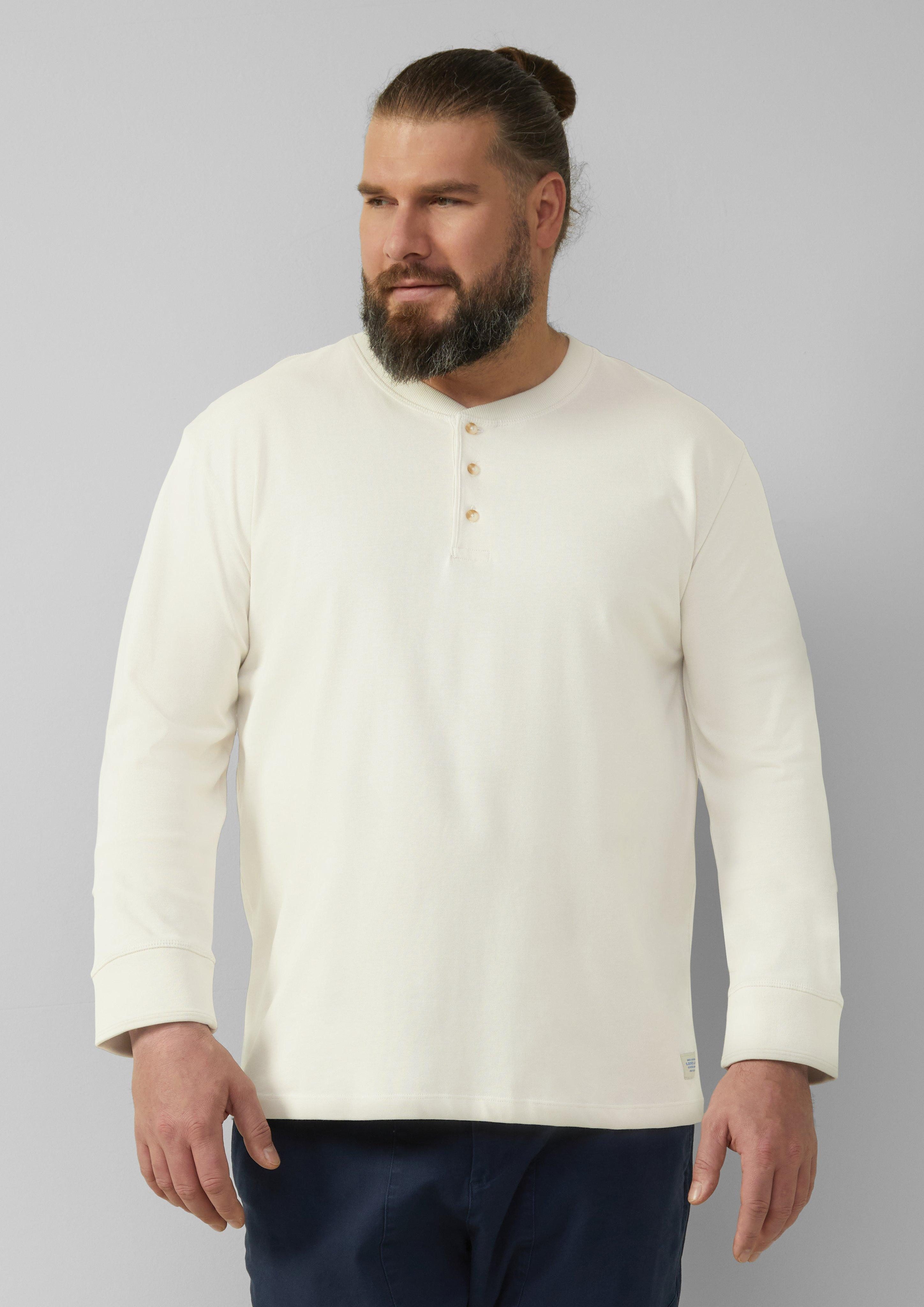 s.Oliver Langarmshirt Langarmshirt mit Henleyausschnitt und günstig online kaufen