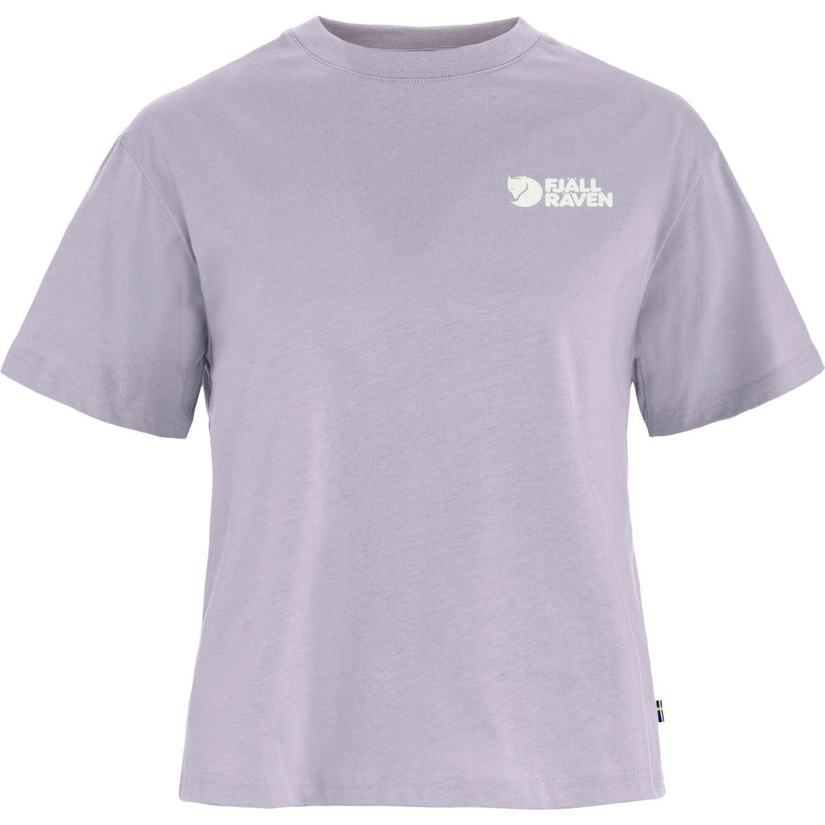 Fjällräven Kurzarmshirt Forest Walk T-shirt W Stilvolles T-Shirt aus Bio-Baumwolle mit Waldmotiv, ideal für